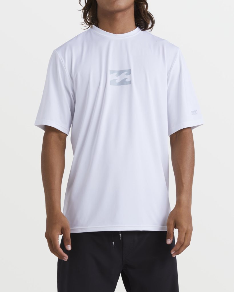 All Day Wave UPF 50 Short Sleeve Rashguard - White