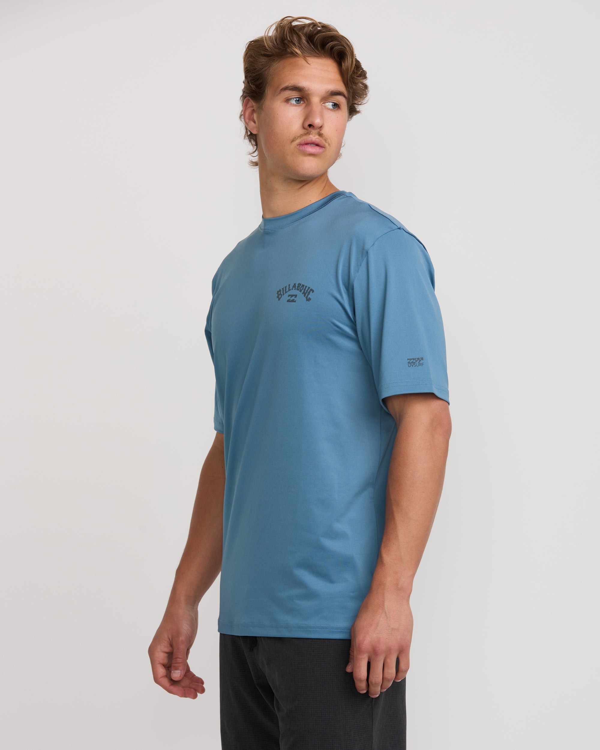 Arch Loose Fit UPF 50 Short Sleeve Surf Tee - Baby Blue