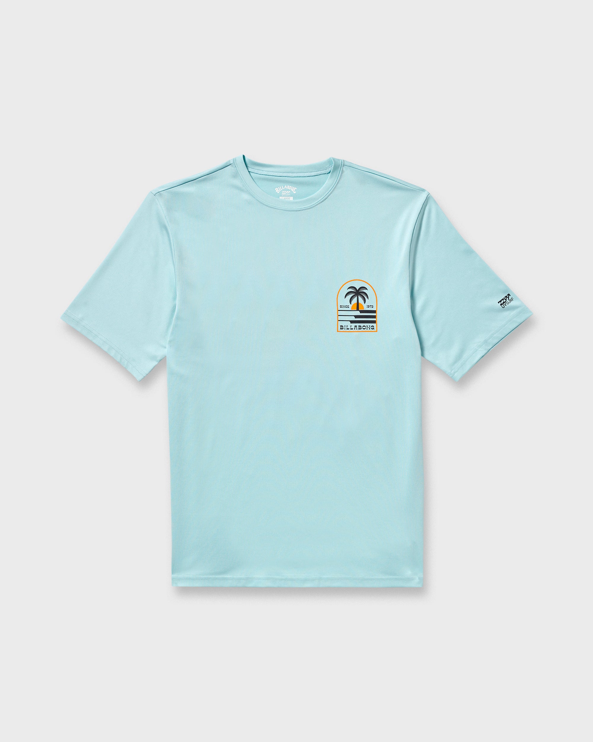 Portal Loose Fit UPF 50 Short Sleeve Surf UPF 50 Short Sleeve T-Shirt - Lt Blue Hth