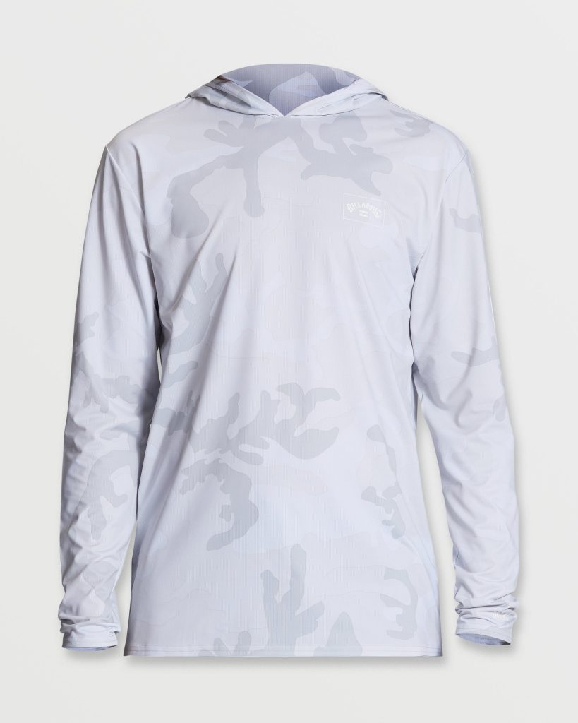 Arch Mesh UPF 50 Long Sleeve Hooded Surf Tee - Wood Camo
