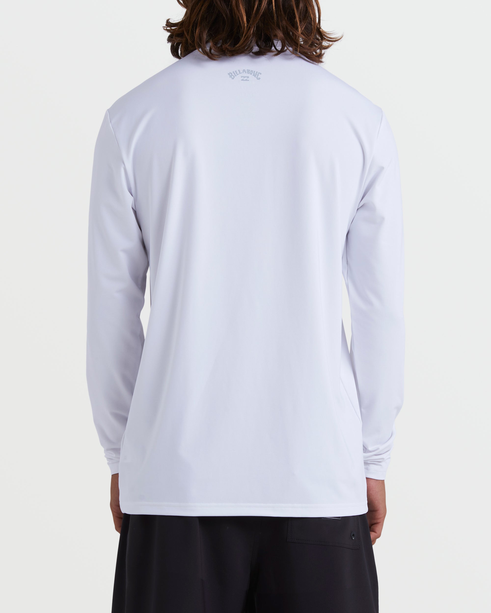 All Day Wave Loose Fit UPF 50 Long Sleeve Surf Tee - White