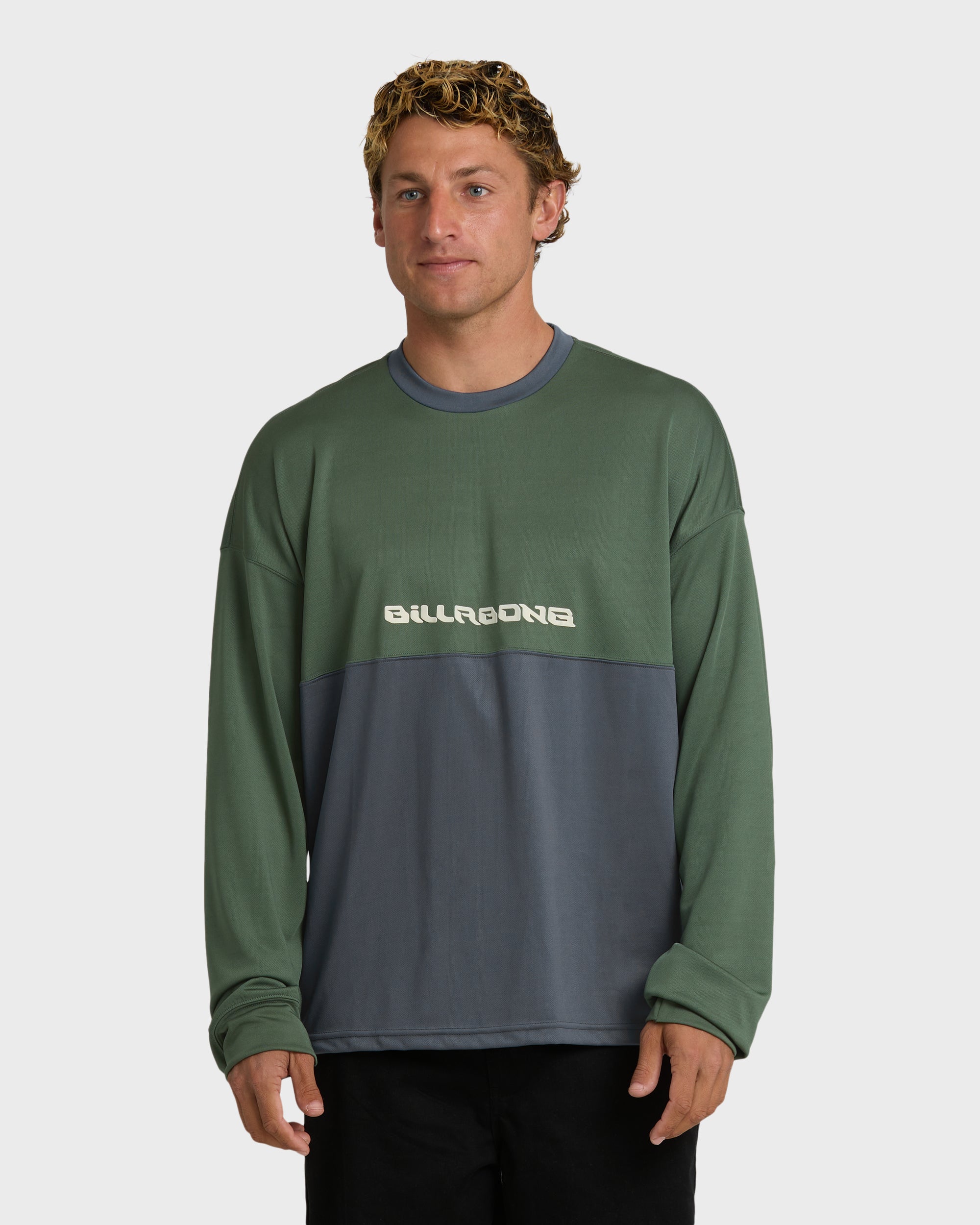 Deep Fake Crew Long Sleeve Knit Top
