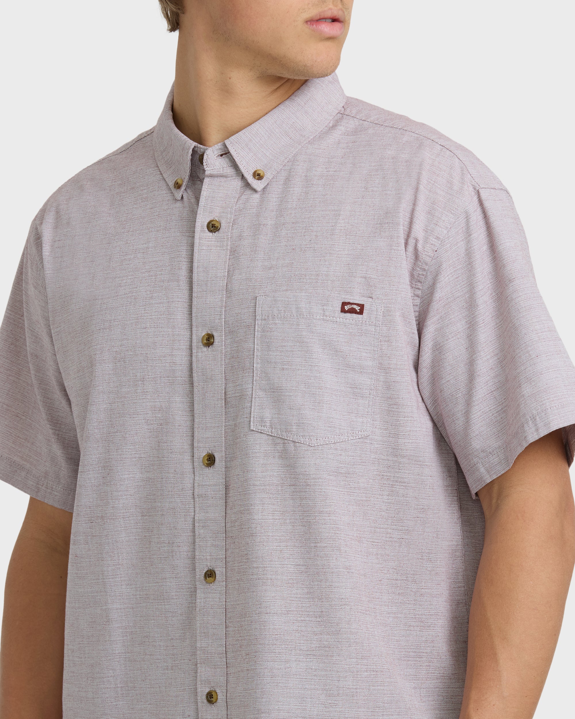 All Day Short Sleeve Shirt - Plum
