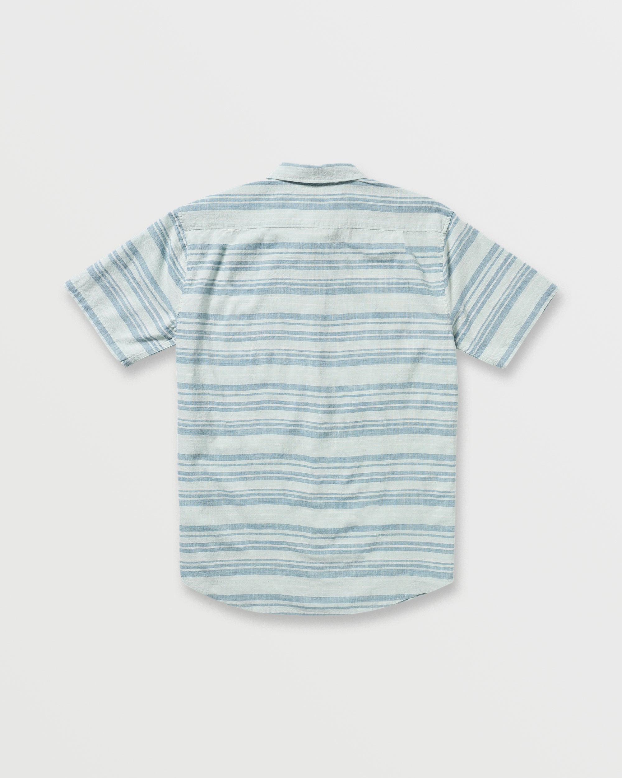 All Day Stripe Short Sleeve Shirt - Ash Blue