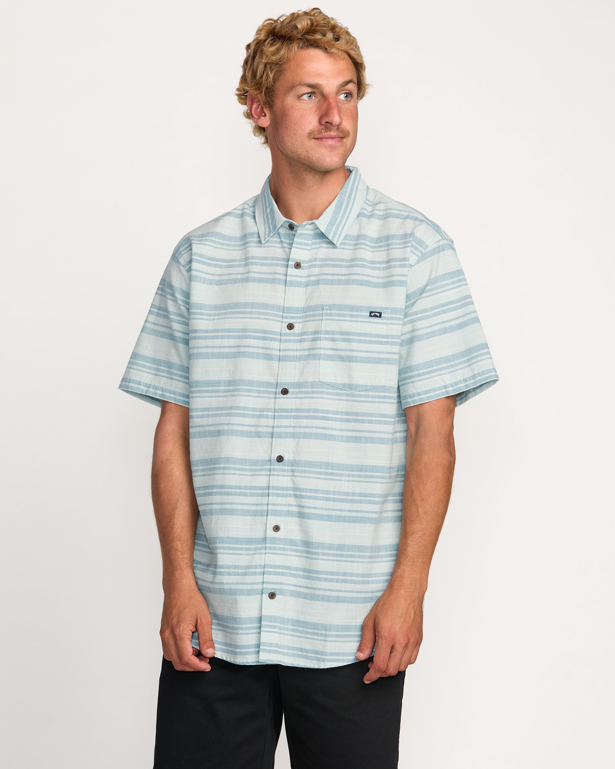All Day Stripe Short Sleeve Shirt