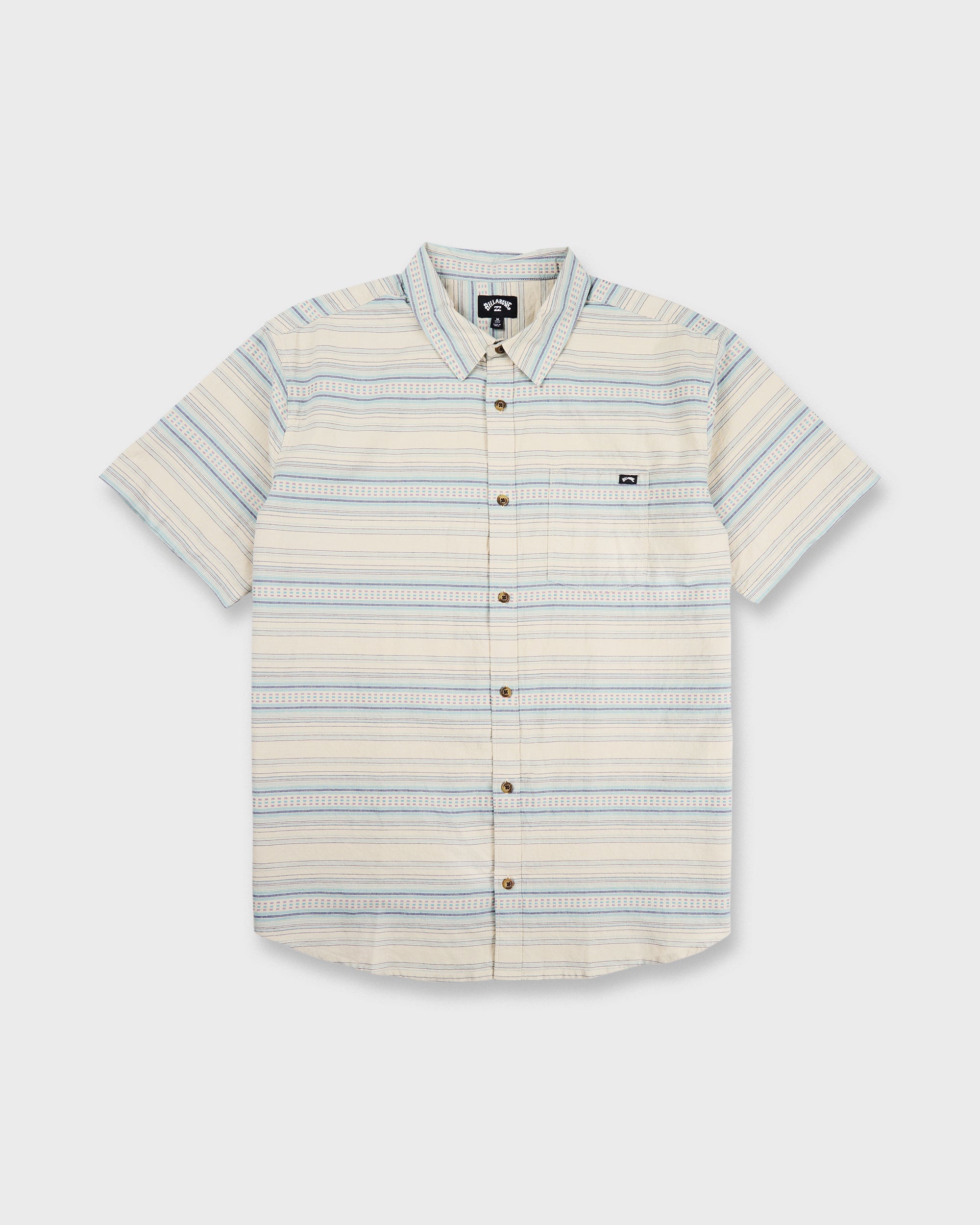 All Day Stripe Short Sleeve Shirt - Desert Sand
