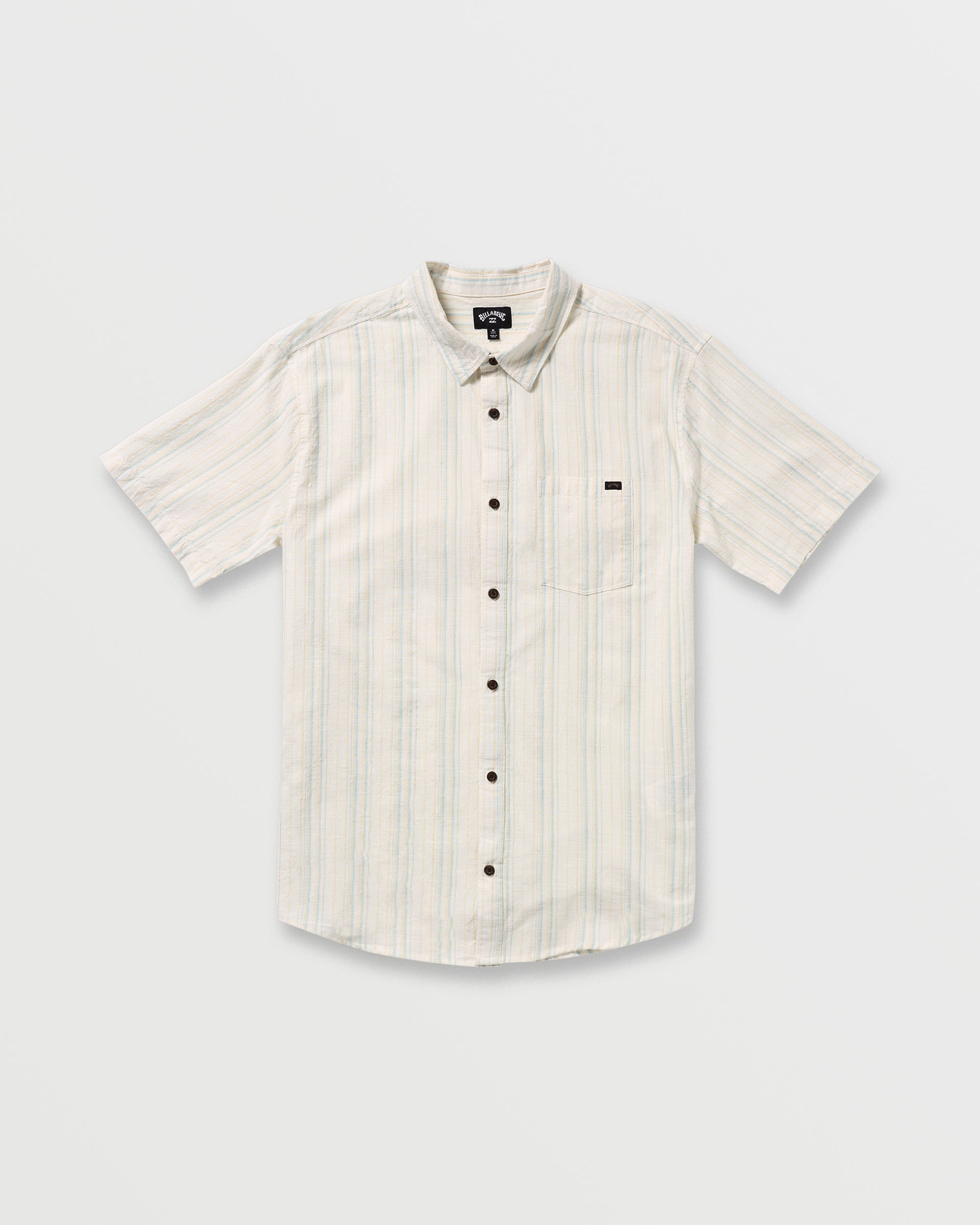 All Day Stripe Short Sleeve Shirt - Off White