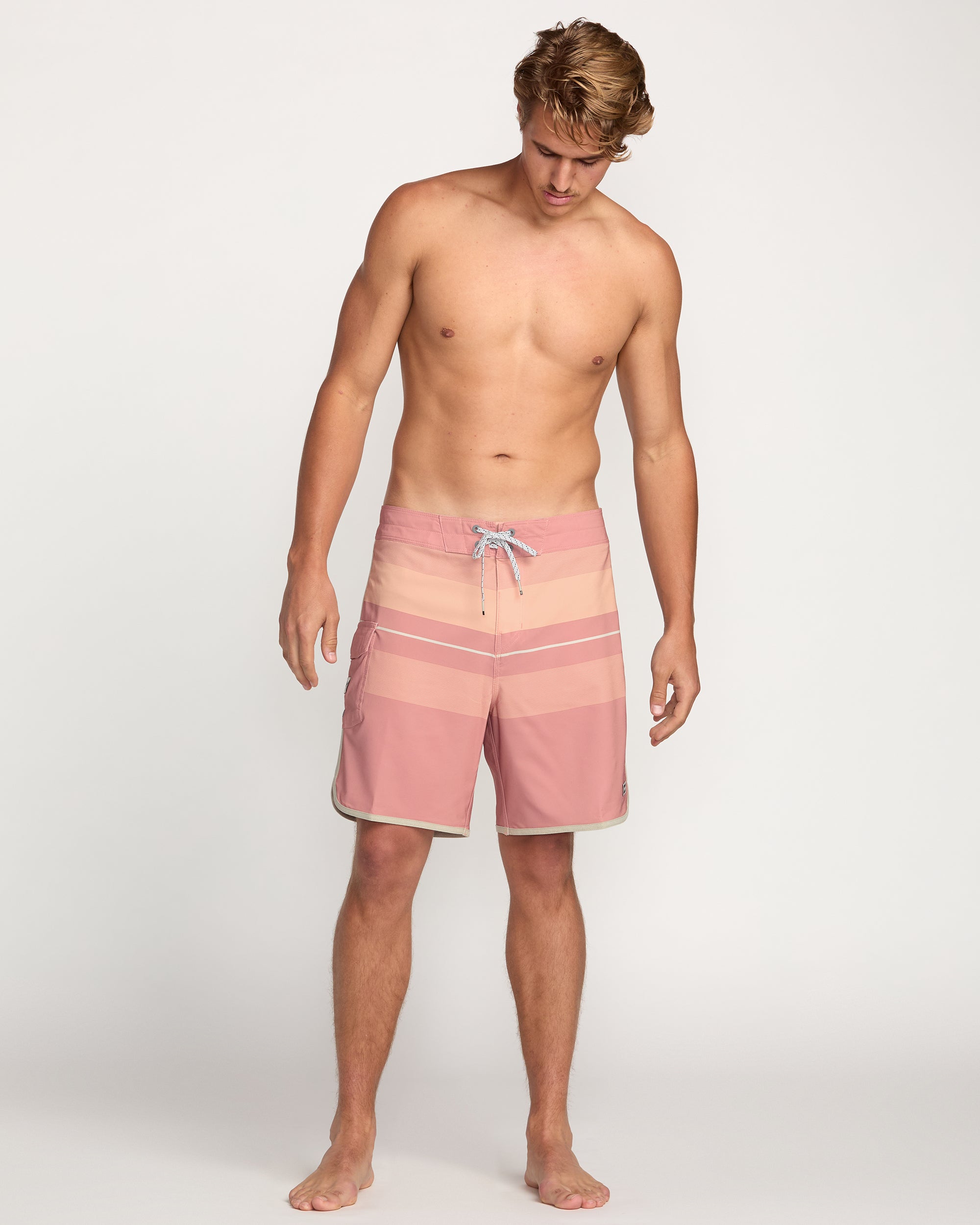 73 Pro Performance 18" Boardshorts - Dusty Pink