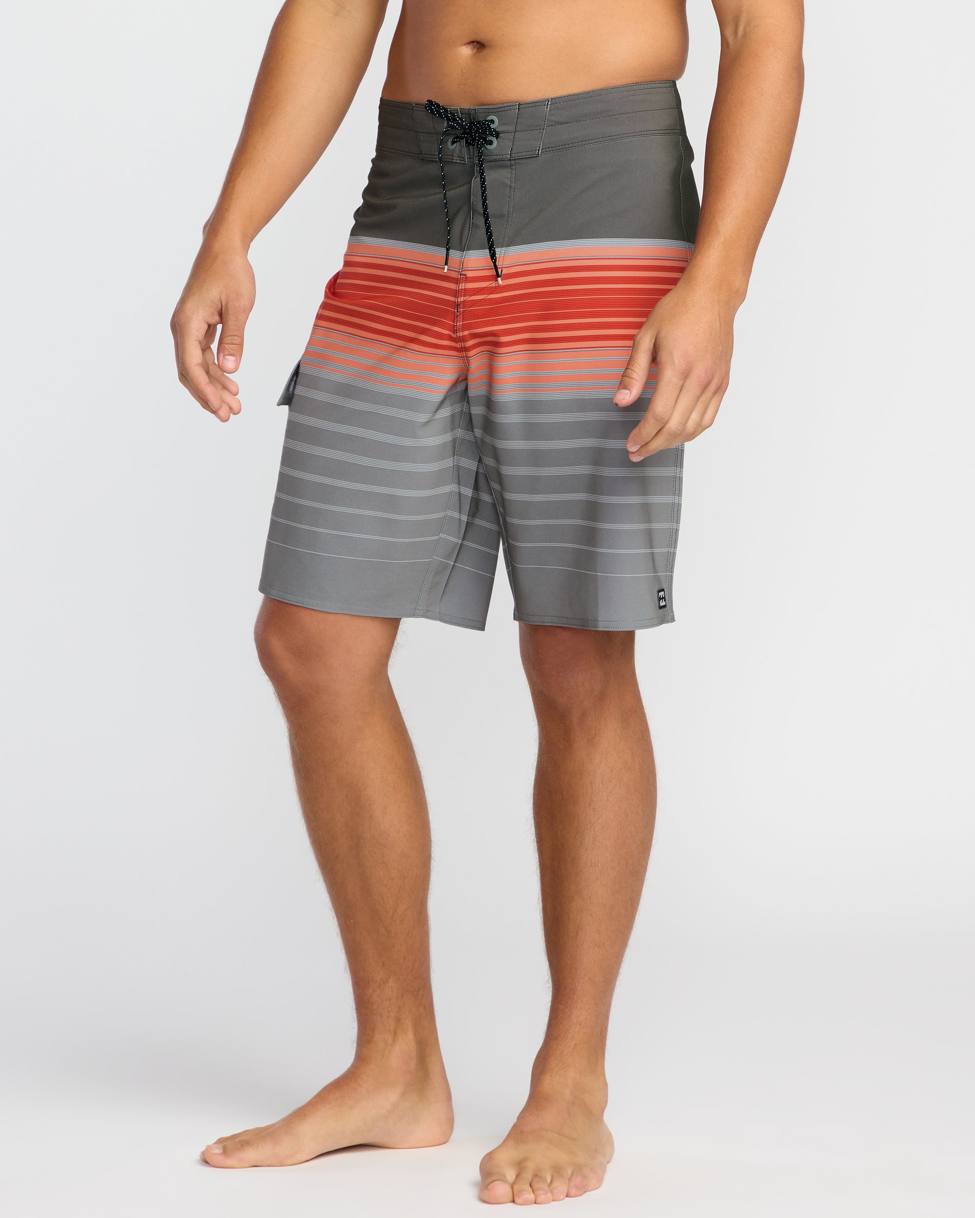 All Day Stripe Pro Performance 20" Boardshorts - Sunset