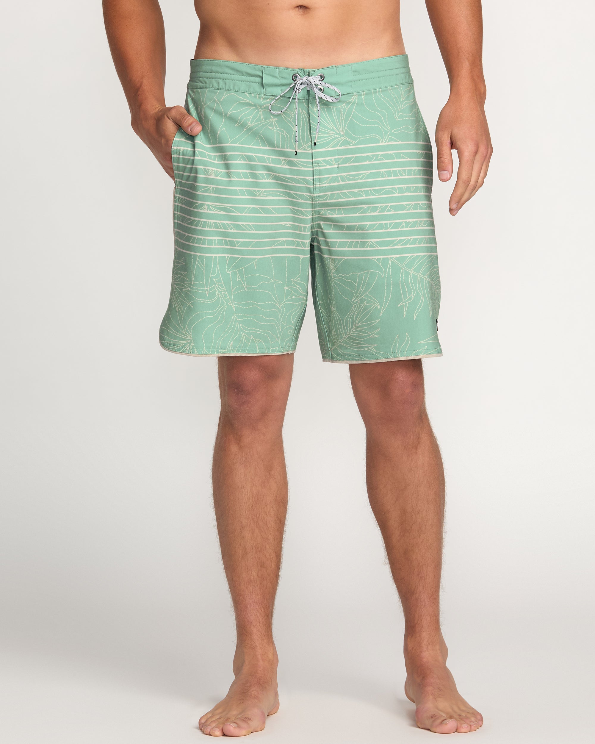 73 Lo Tide 18" Boardshorts - Mist Green