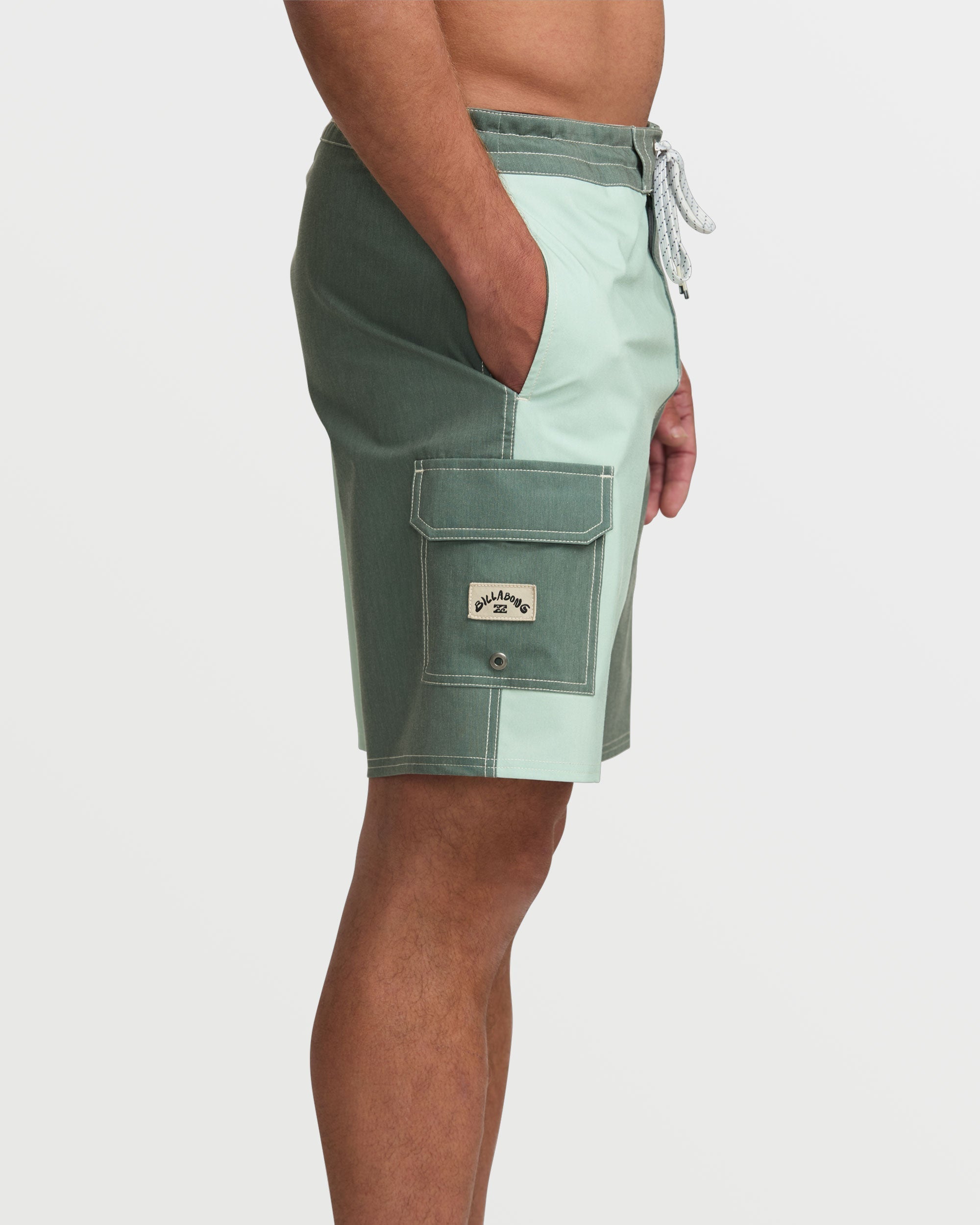 Sunshine Lo Tide 19" Boardshorts - Green Tea