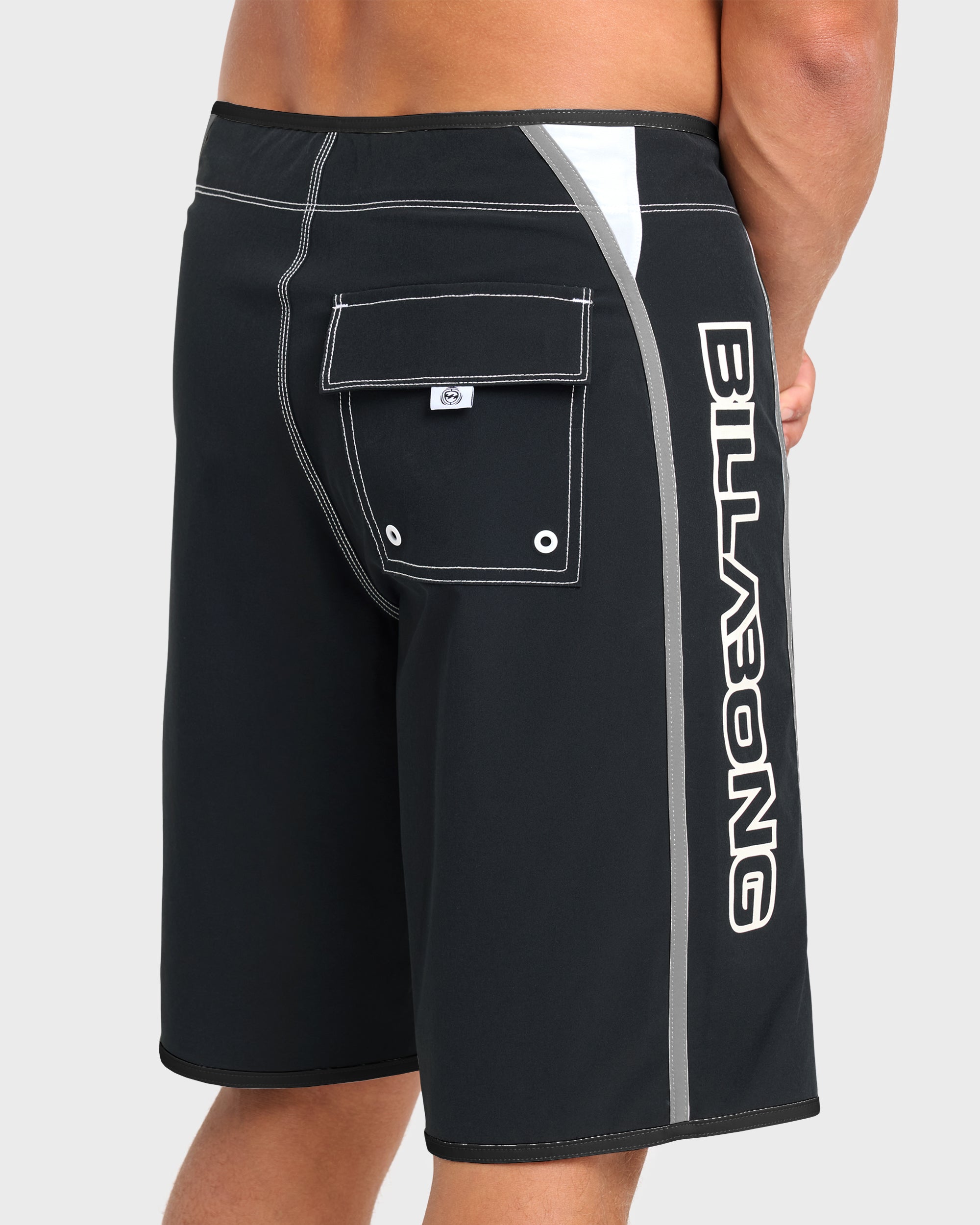 Dbah Bio Wave Pro 21" Boardshorts - Black/White - Black/White