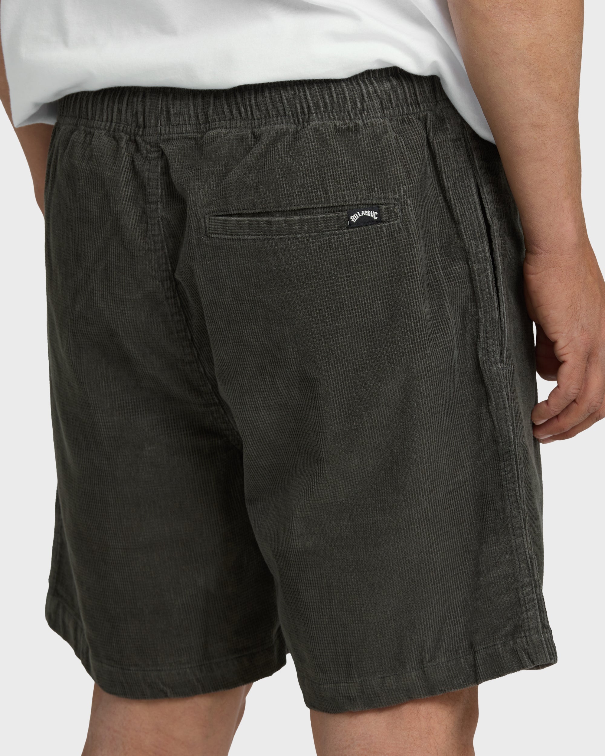Larry Layback 19" Cord Shorts - Dark Gray