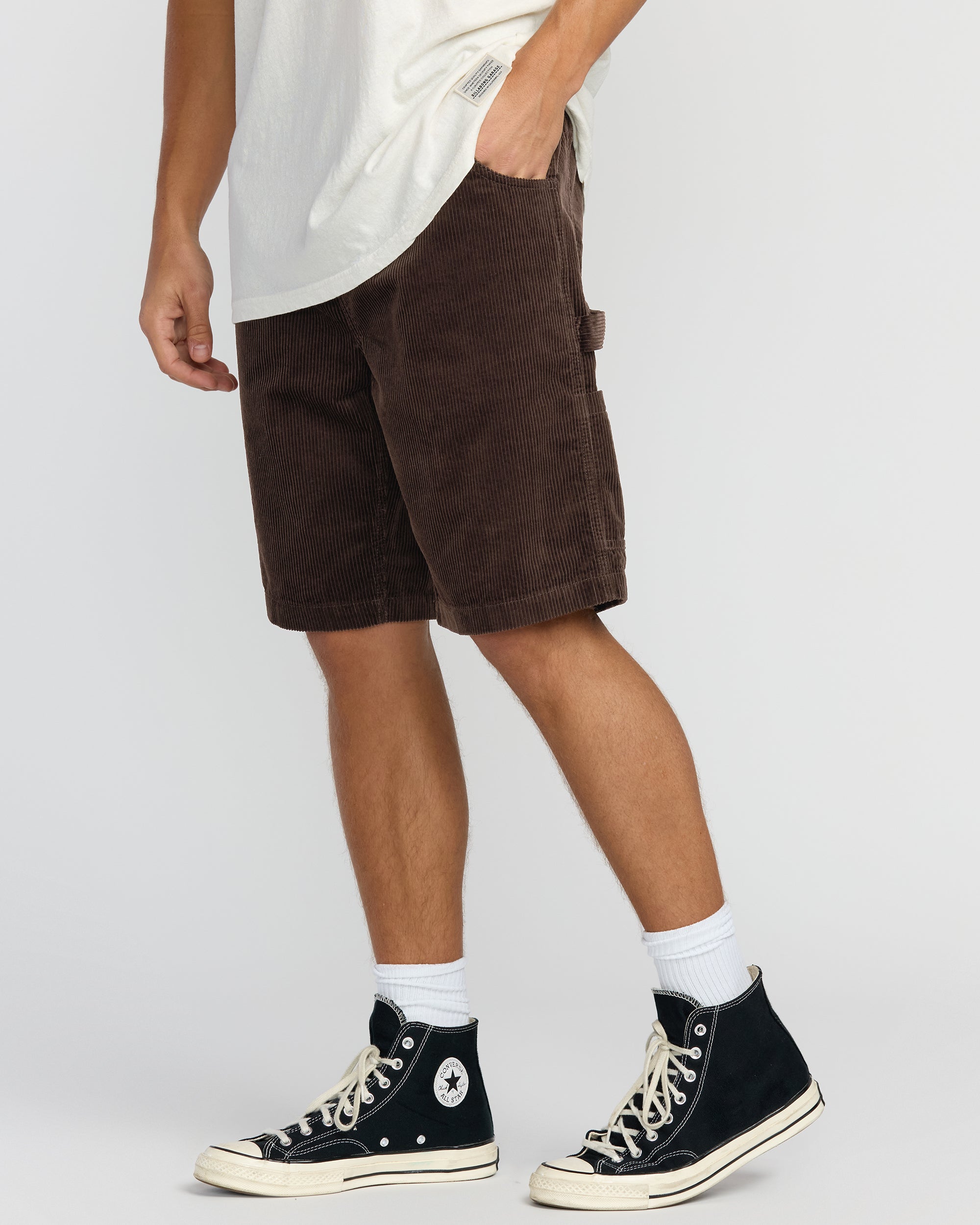 Larry Cord Garage Shorts - Chocolate