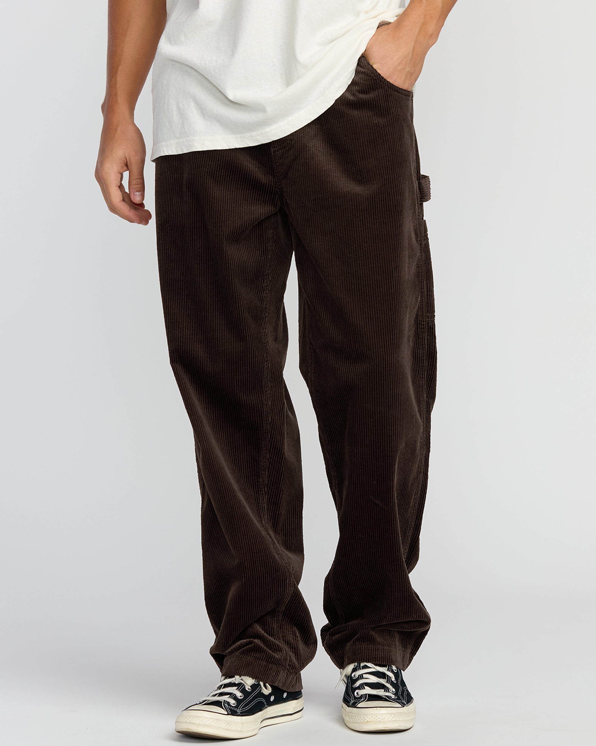 Larry Cord Garage Pants - Chocolate