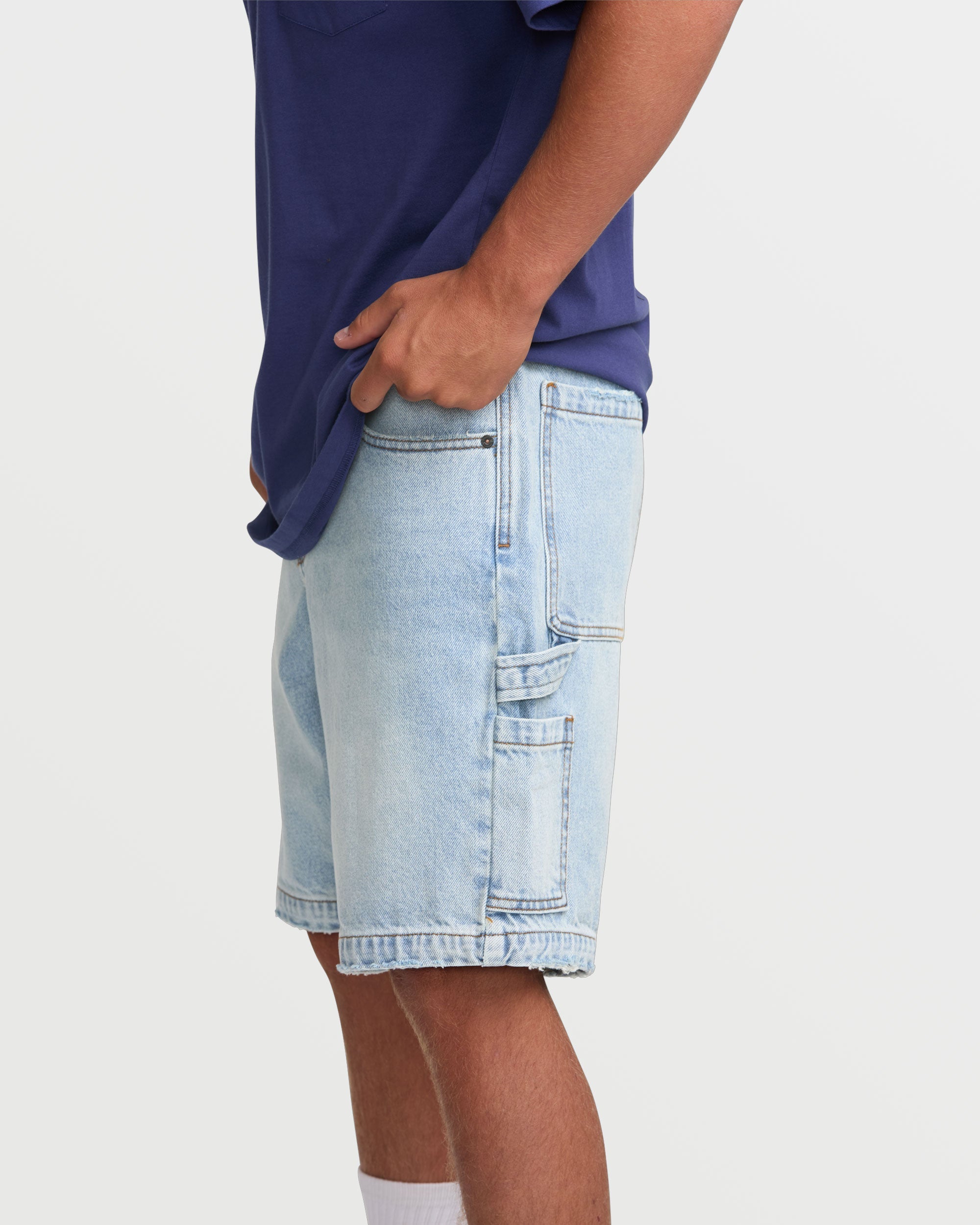 Bad Dog 21" Shorts - Bleached Aqua