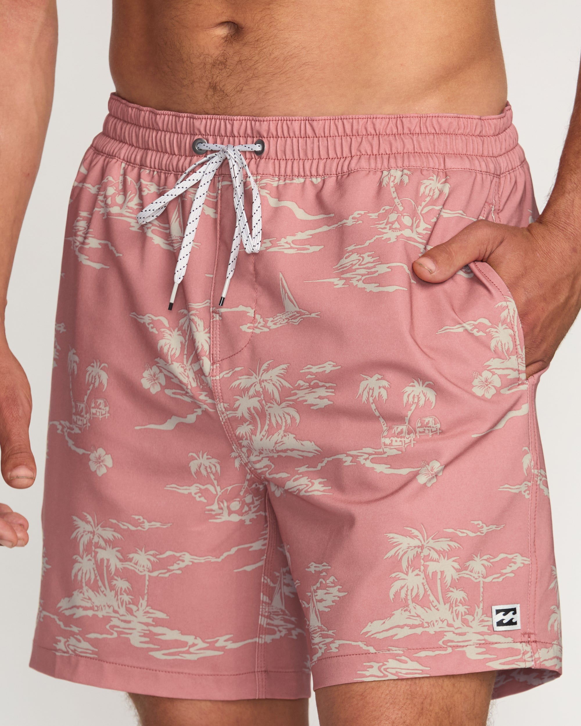 Lineup Laybacks 16" Trunks - Dusty Rose