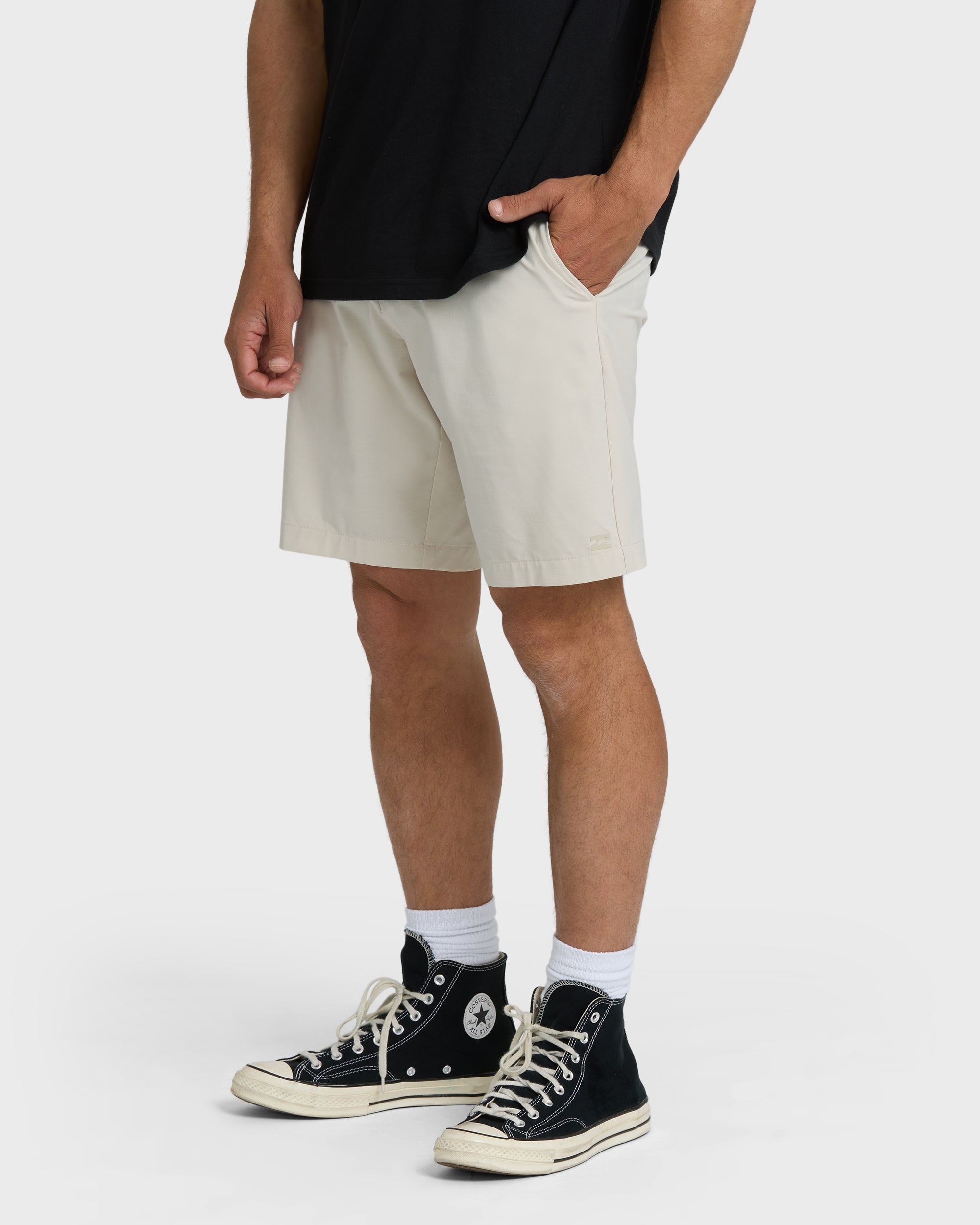 Primary Submersible 18" Hybrid Shorts - Oatmeal