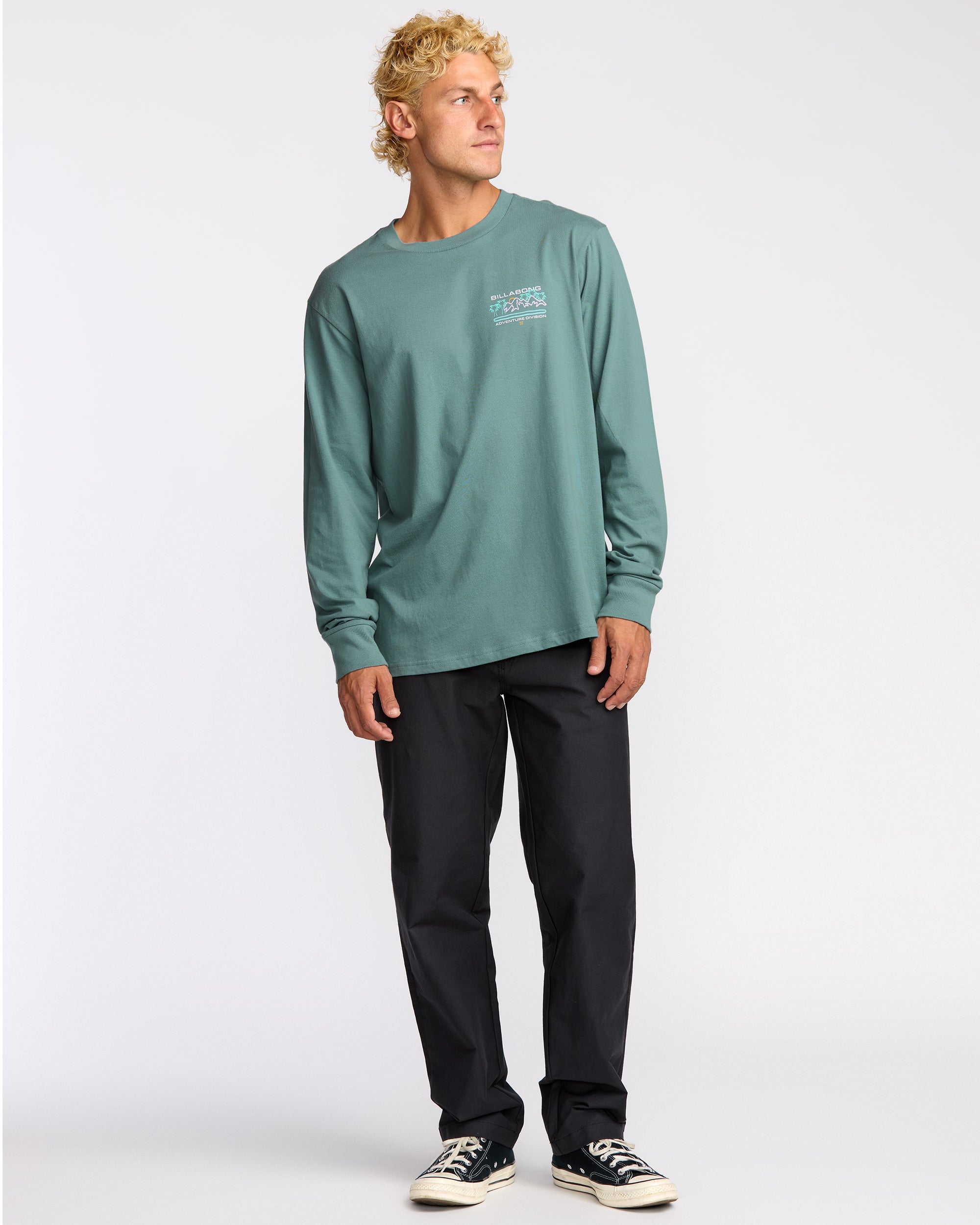 Coastal Range A/Div Long Sleeve T-Shirt - Sea Blue