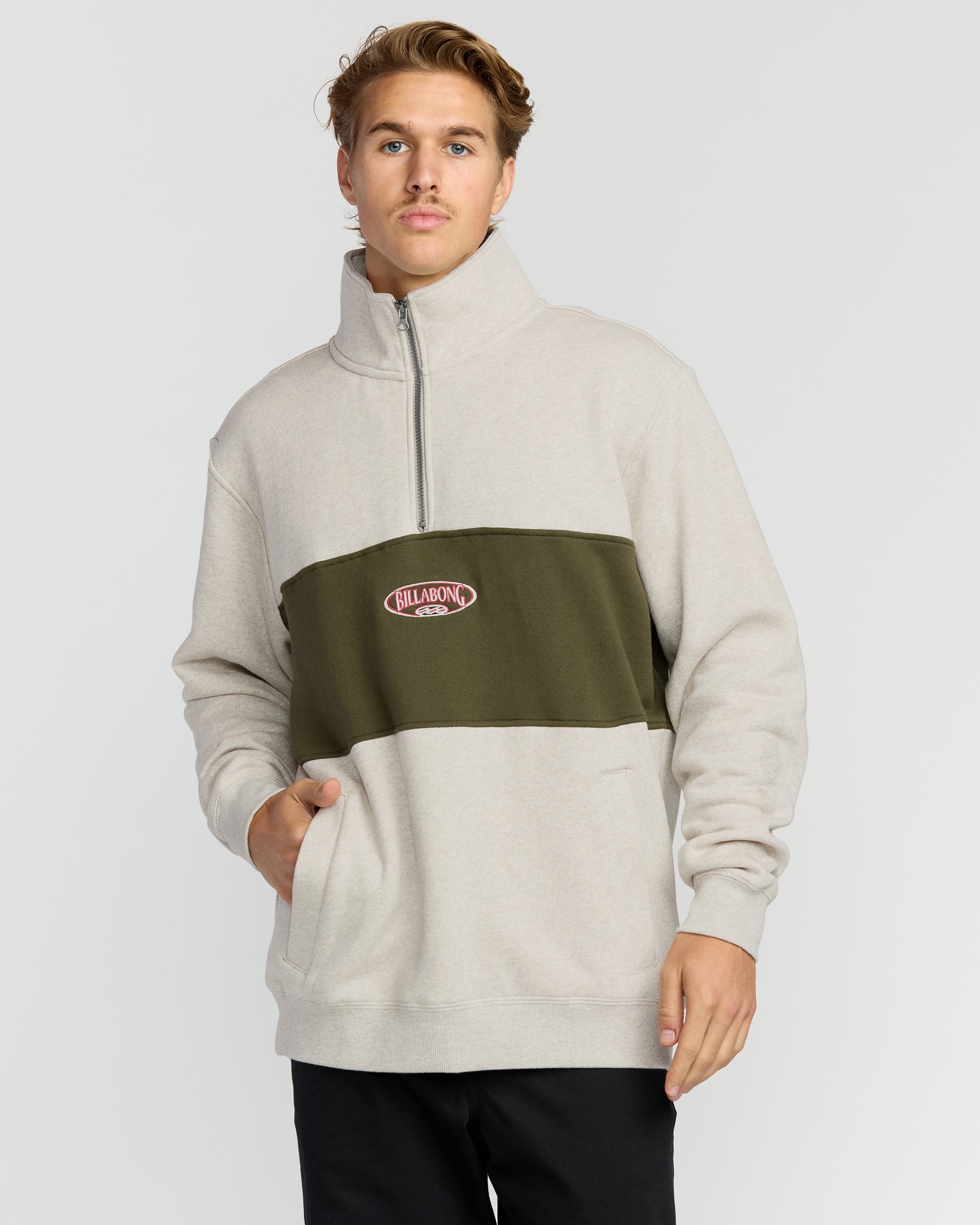 Bad Dog 3/4 Zip Mockneck Sweatshirt