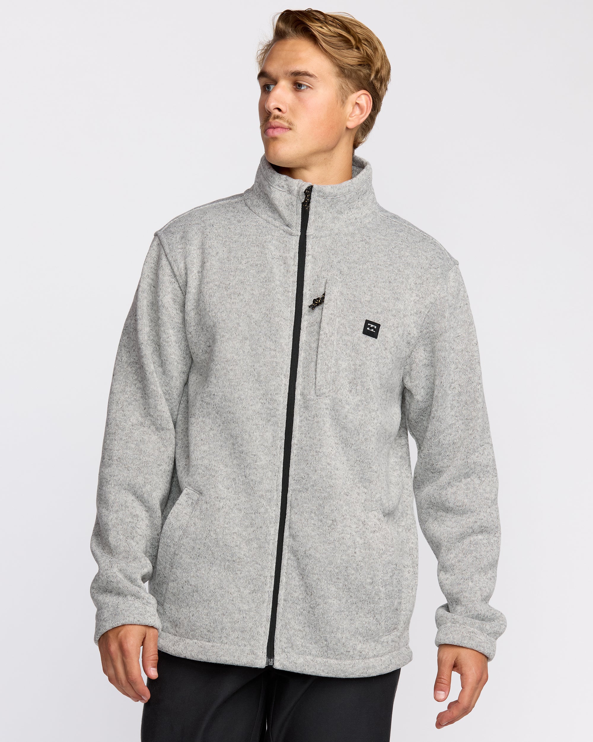 Boundary Mock Neck Zip Sweatshirt
