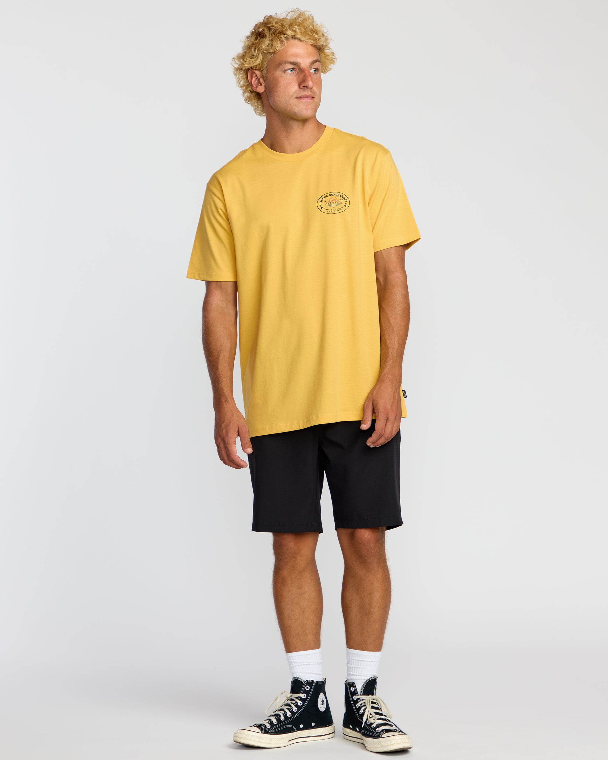 Sierras A/Div Short Sleeve T-Shirt - Dust Yellow