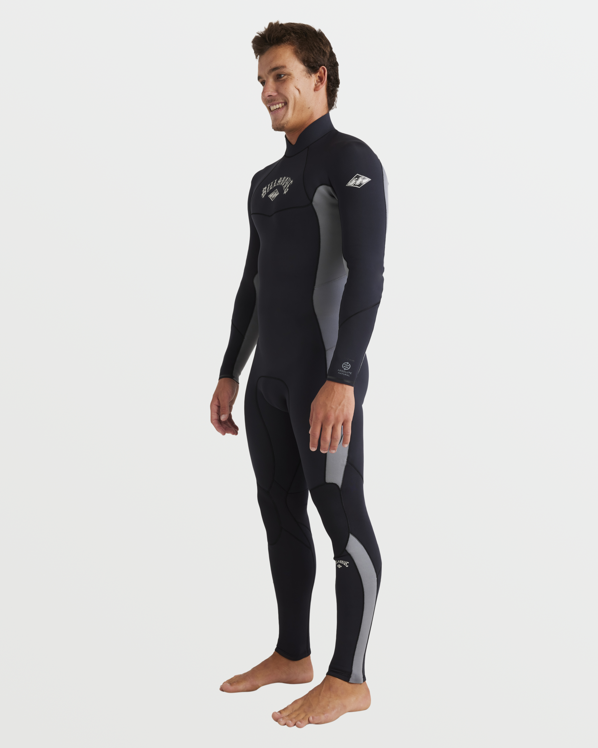 3/2mm Absolute Natural Back Zip Fullsuit - Alloy