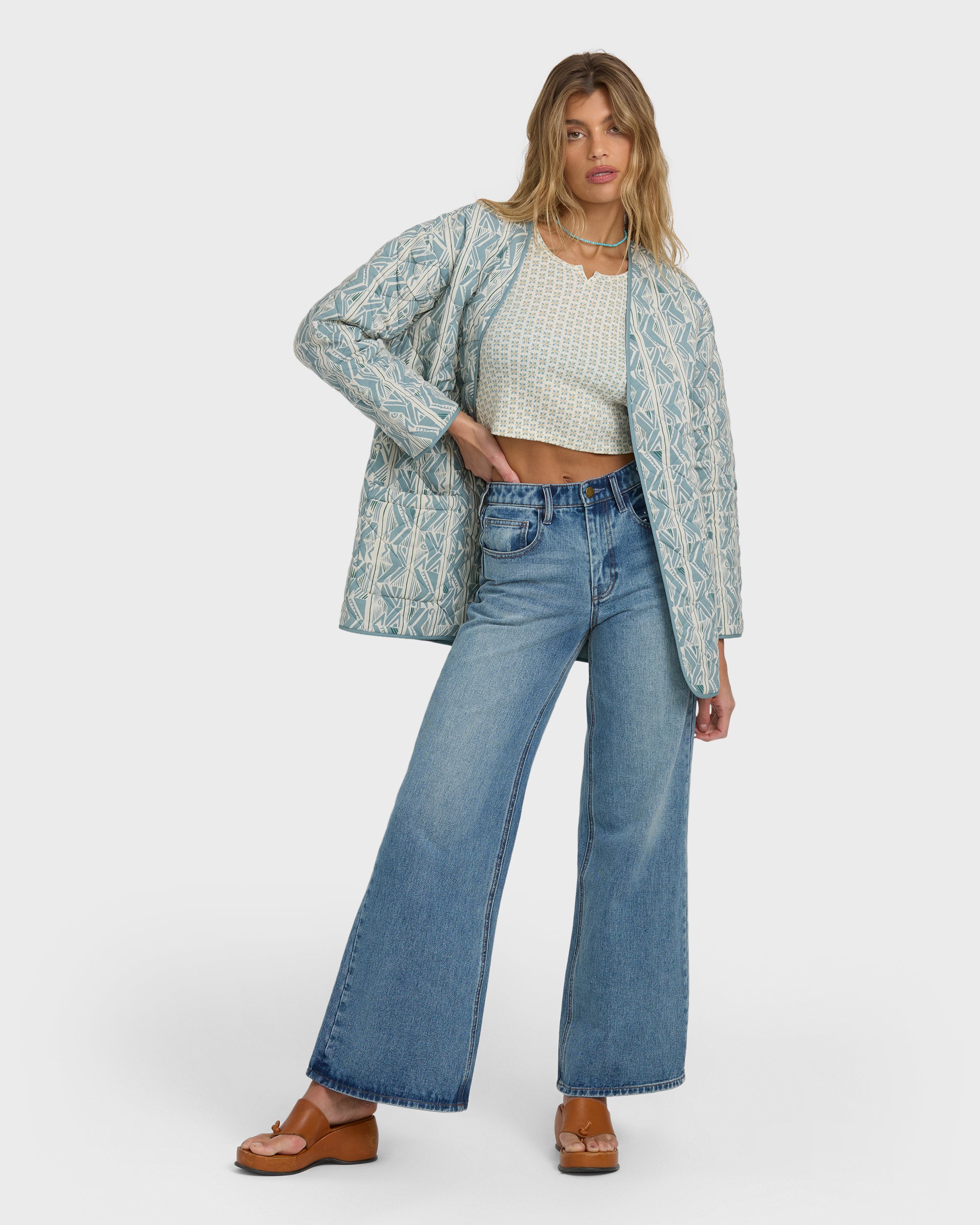 Day Dreamin Jacket - Mineral Blue