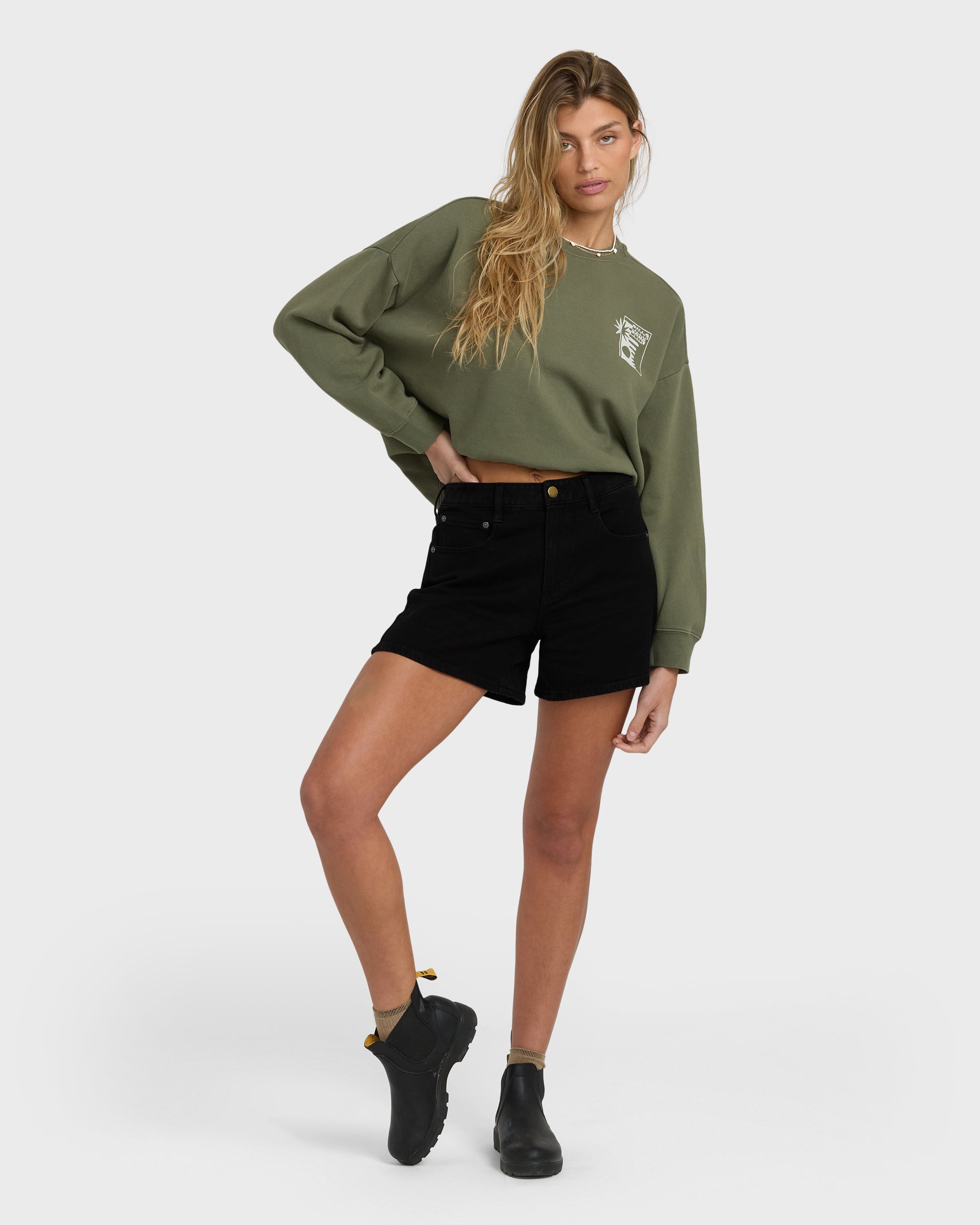 Shifter Denim Shorts - Black