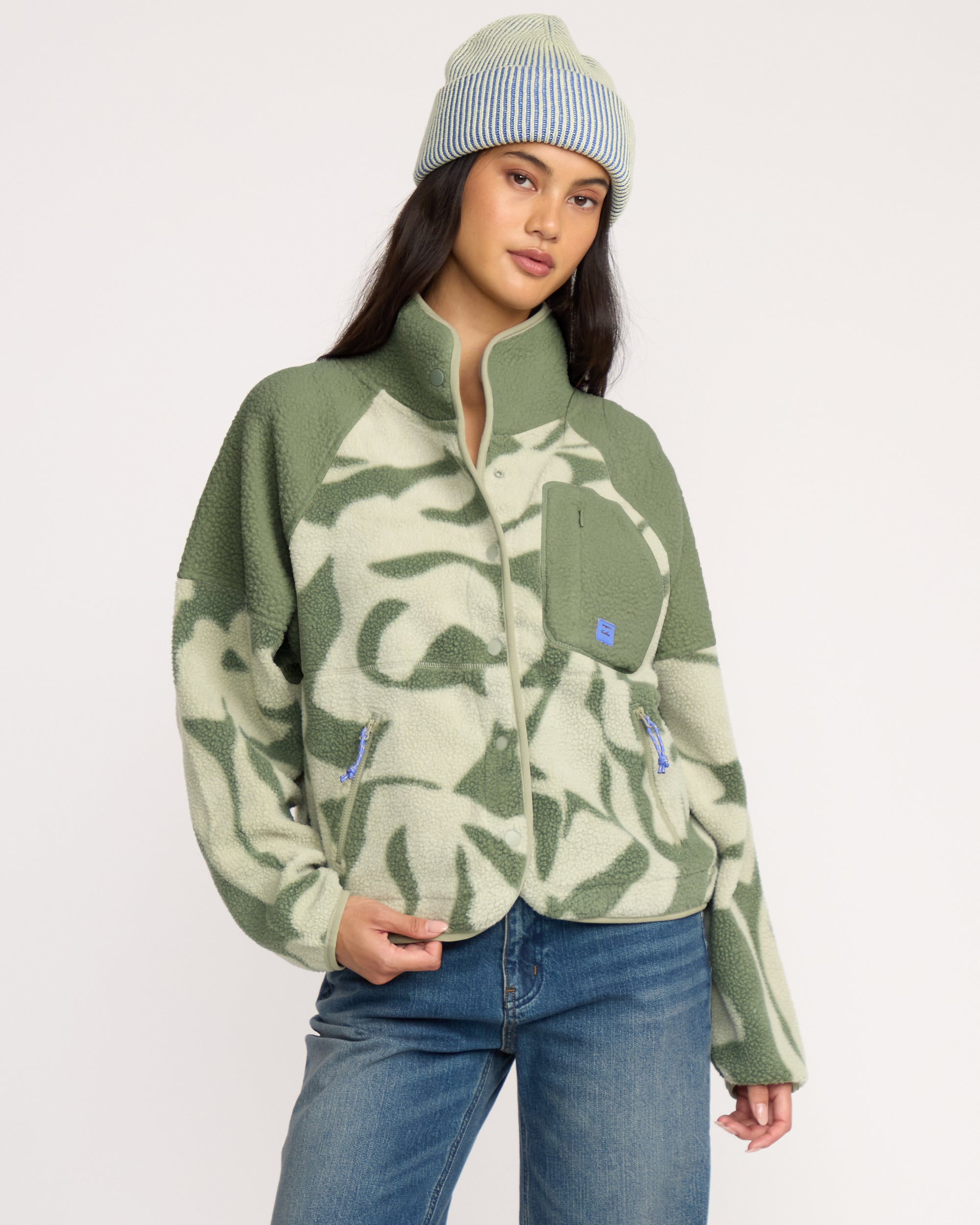 A/Div Popoyo Snap Up Sherpa Fleece Jacket