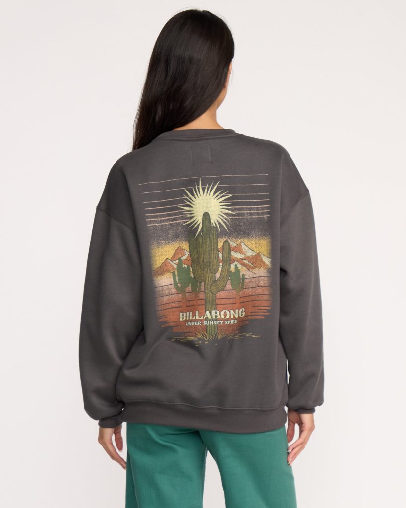 Desert Break Crewneck Sweatshirt - Off Black