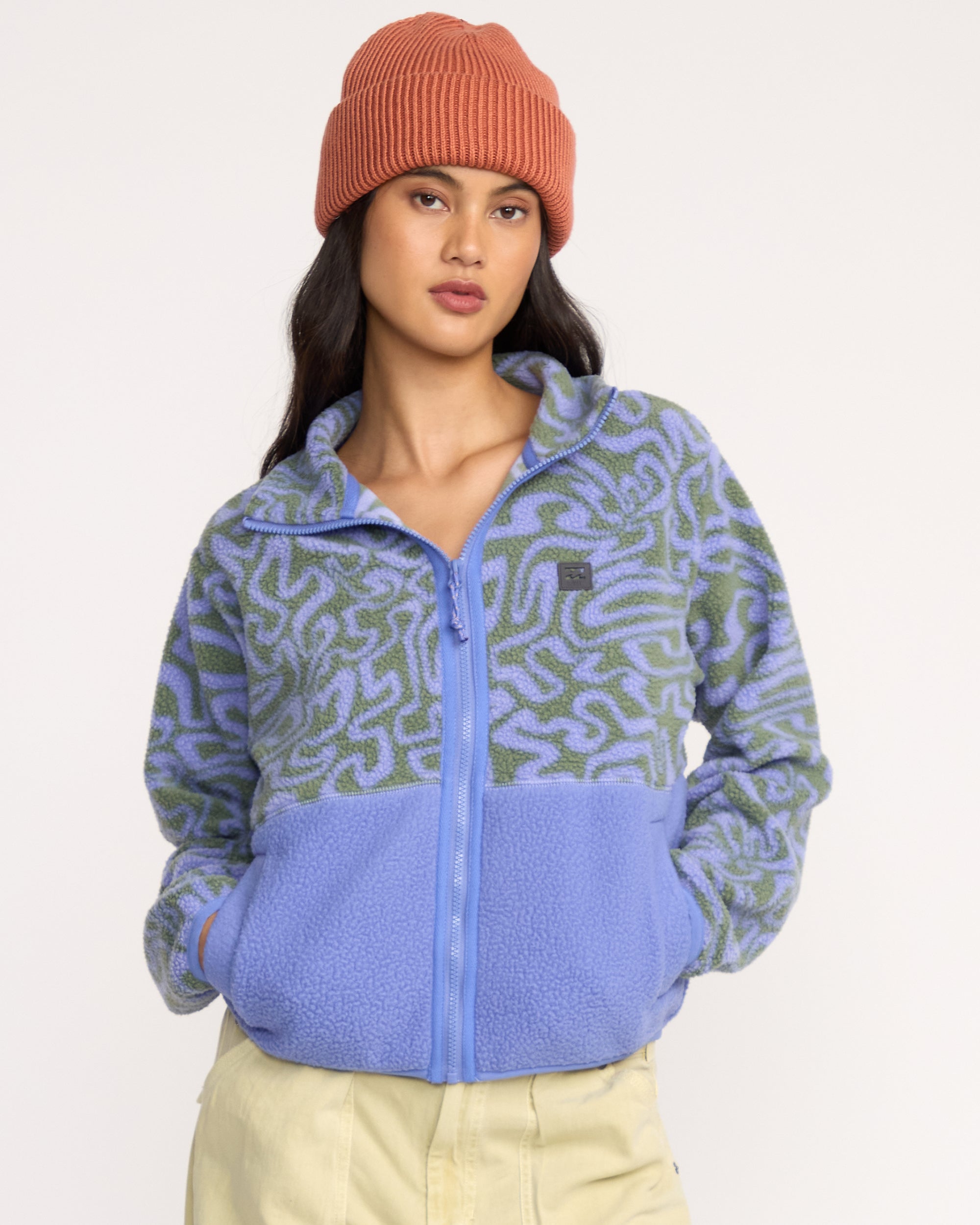 A/Div Rock Jetty Mock Neck Zip Sherpa Fleece