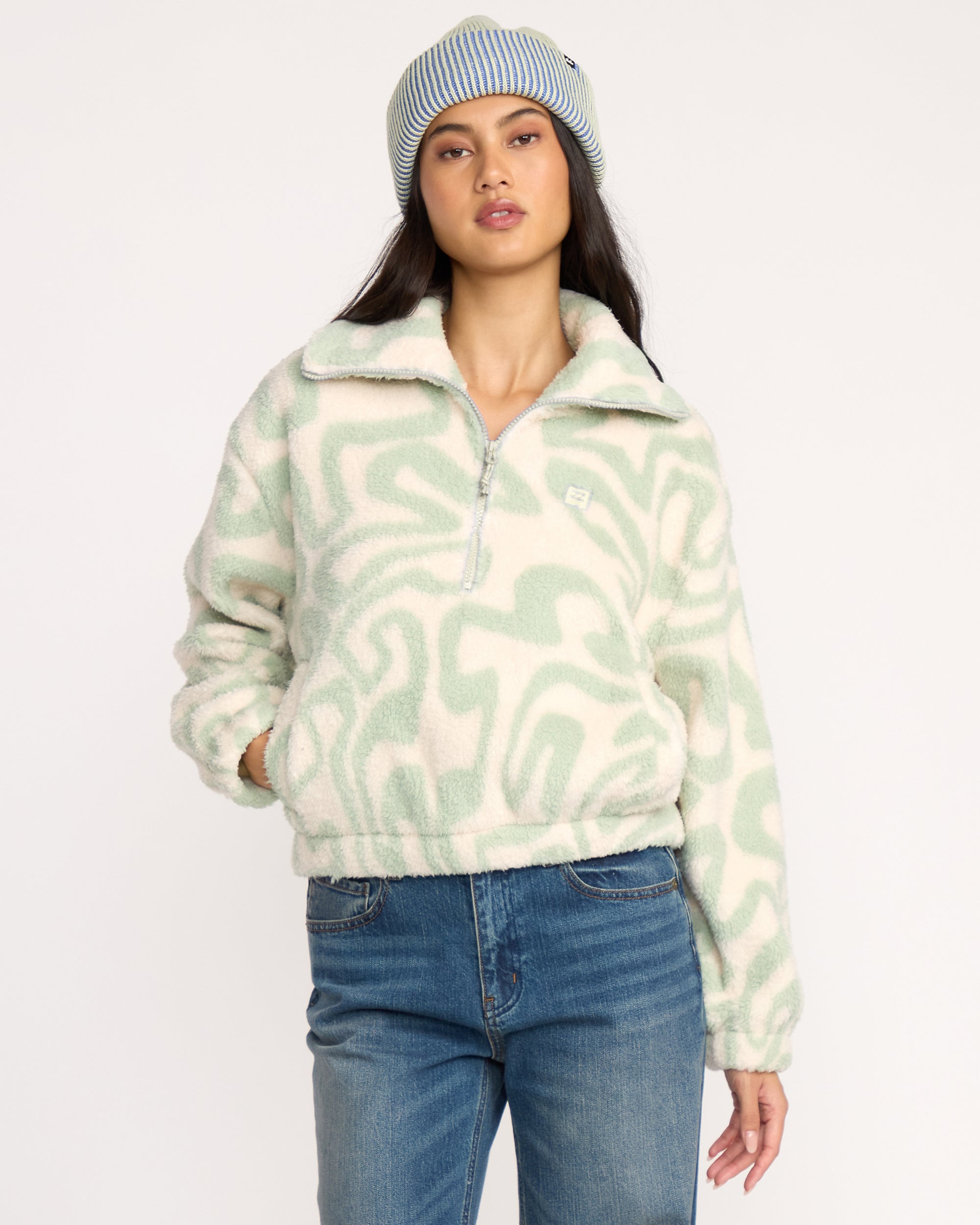 A/Div Barra Half Zip Sherpa Fleece