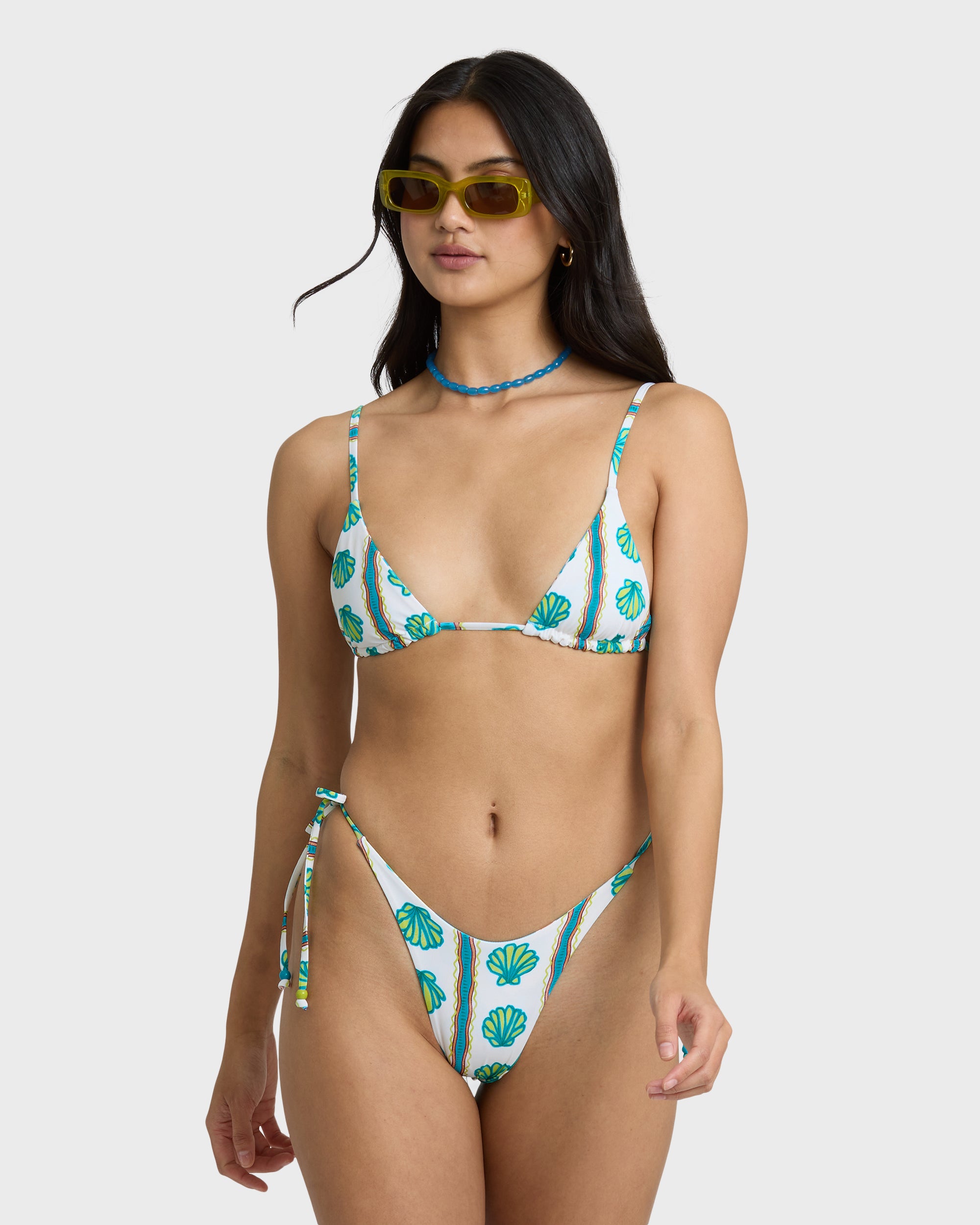 Salty Waves Reversible Mini Slide Triangle Bikini Top