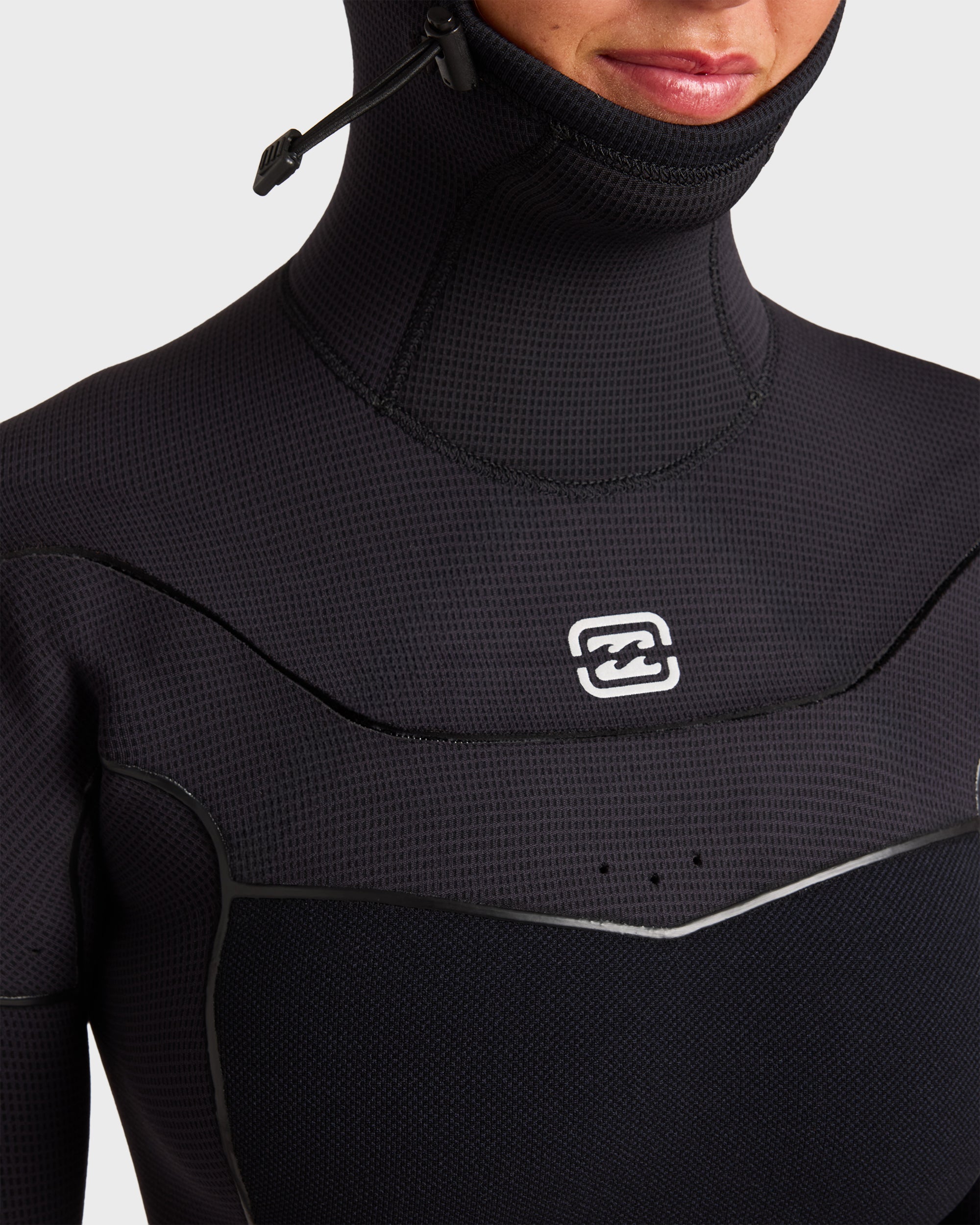 5/4mm Furnace Ultra Gullwing Chest Zip Hooded Full Wetsuit - Black