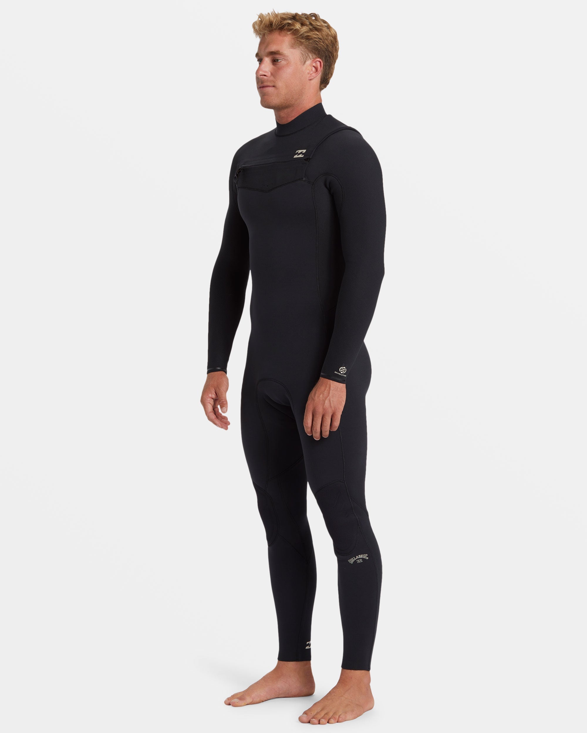 4/3mm Revolution Natural Upcycler GBS Chest Zip Wetsuit - Black