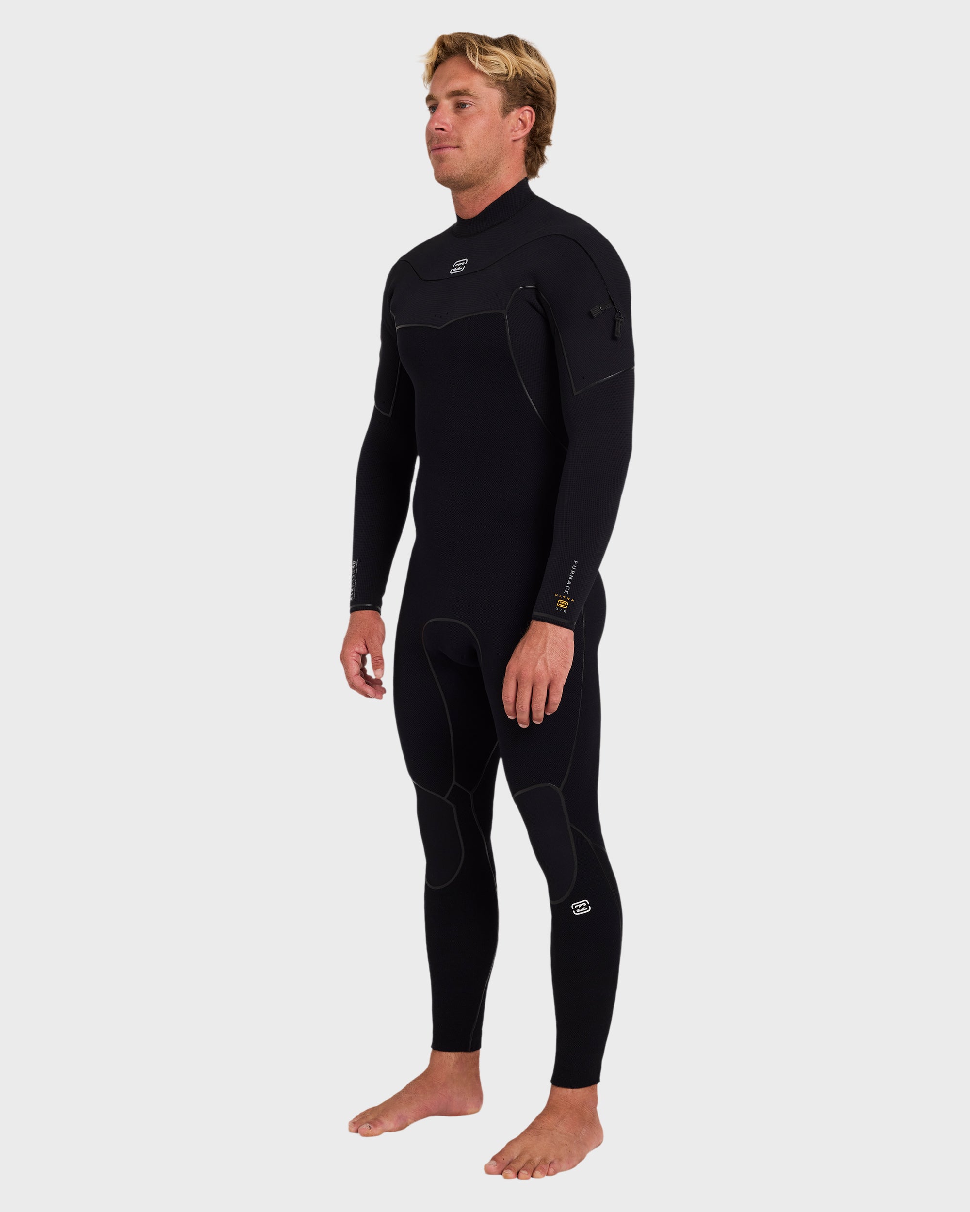 3/2mm Furnace Ultra GBS Gullwing Chest Zip Full Wetsuit - Black