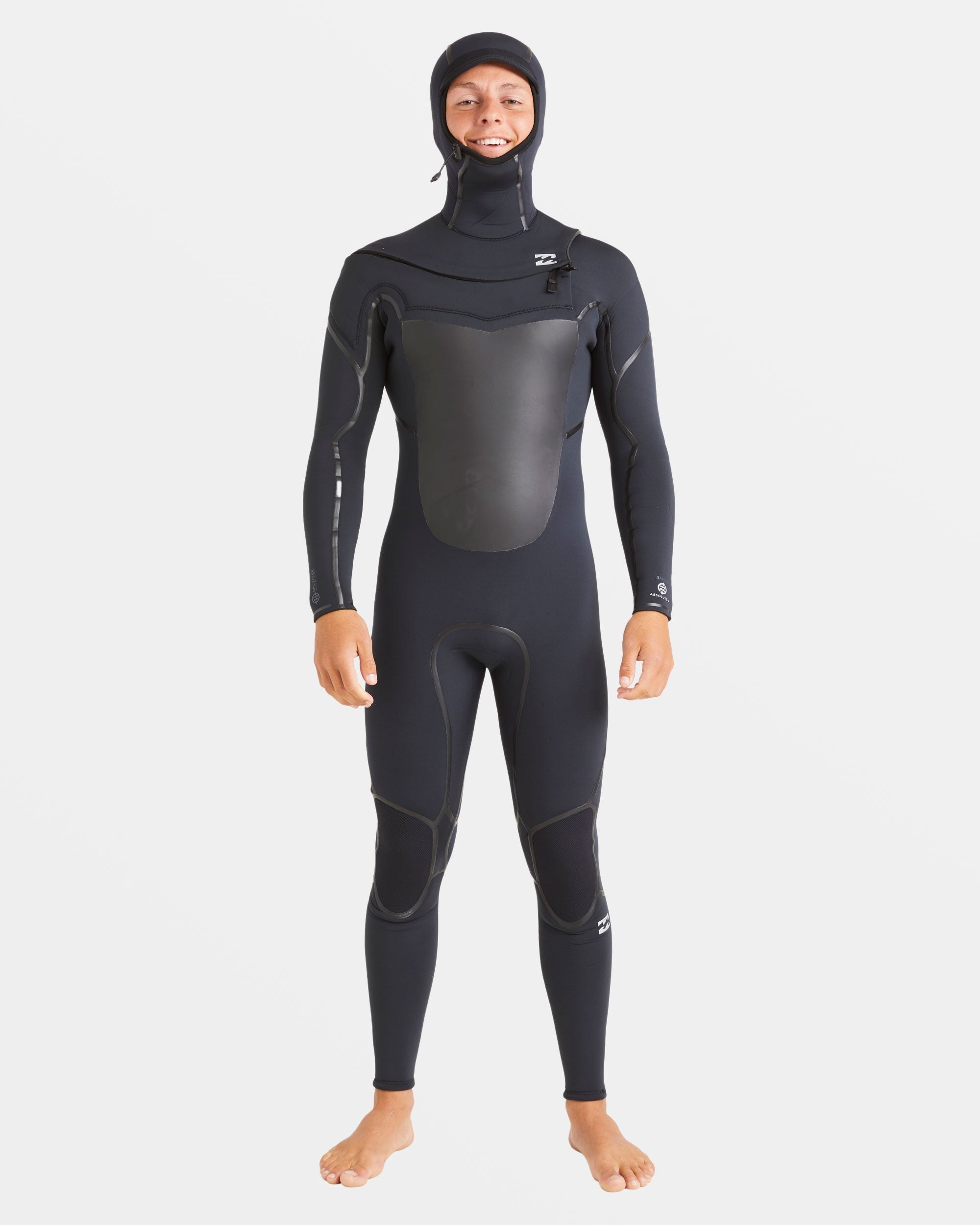 5/4mm Absolute Natural+ Upcycler Welded Chest Zip Hooded Wetsuit
