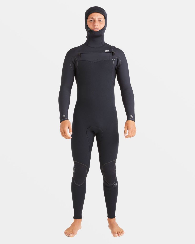 6/5mm Furnace Natural Upcycler Welded Chest Zip Wetsuit - Black