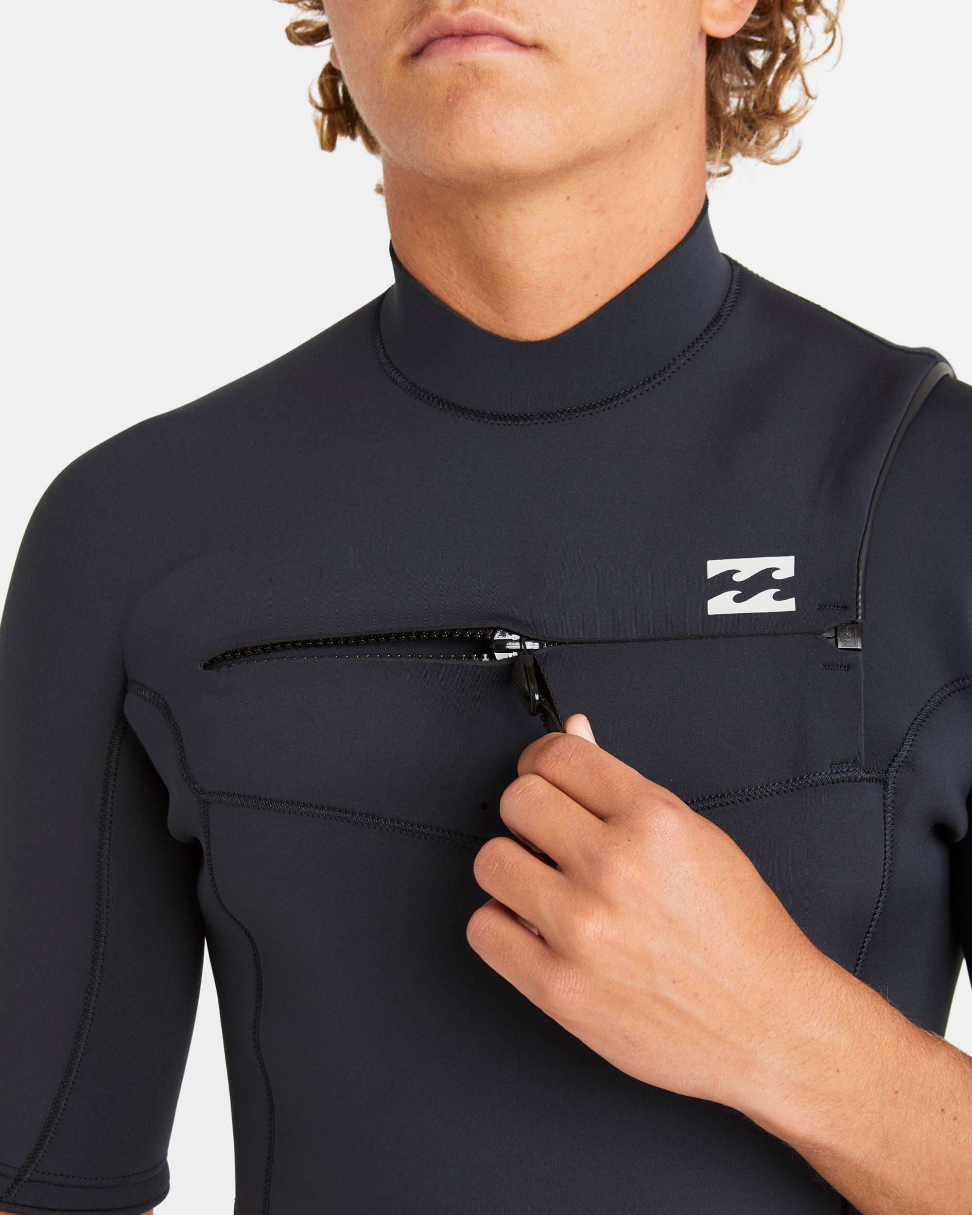 2/2mm Absolute Natural Upcycler GBS Chest Zip Wetsuit - Black