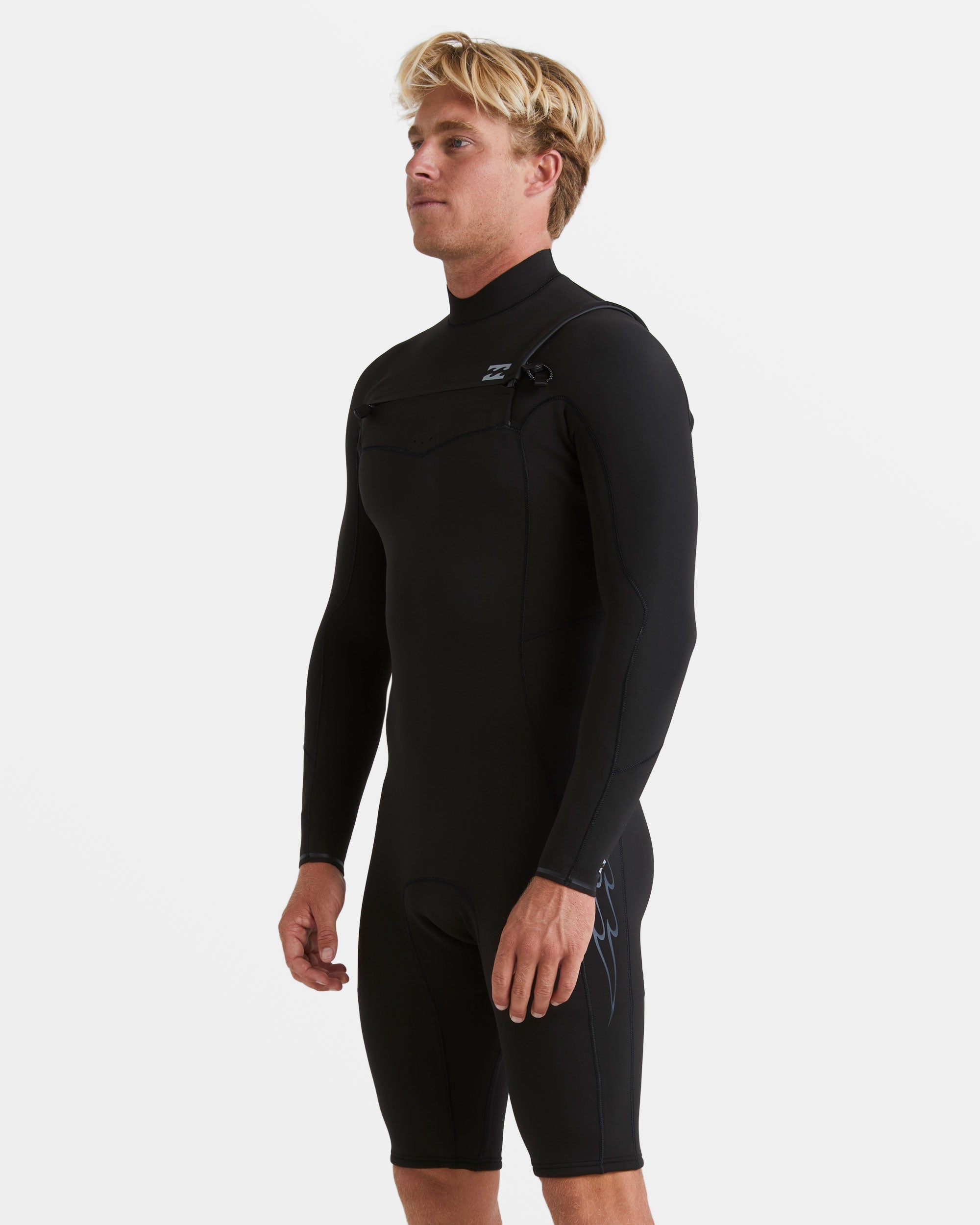 2/2mm Revolution Natural Upcycler GBS Chest Zip Long Sleeve Springsuit - Black