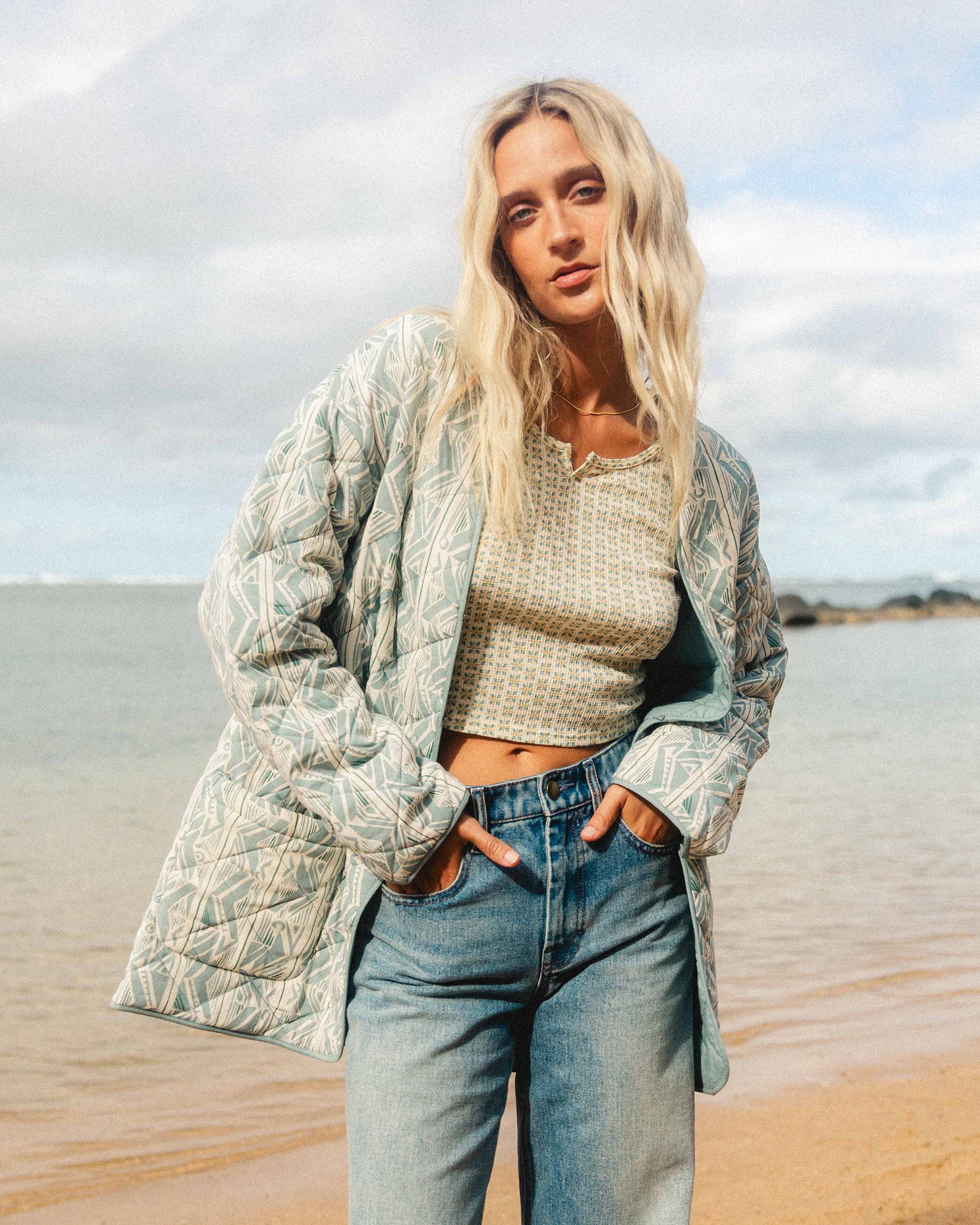 Day Dreamin Jacket - Mineral Blue