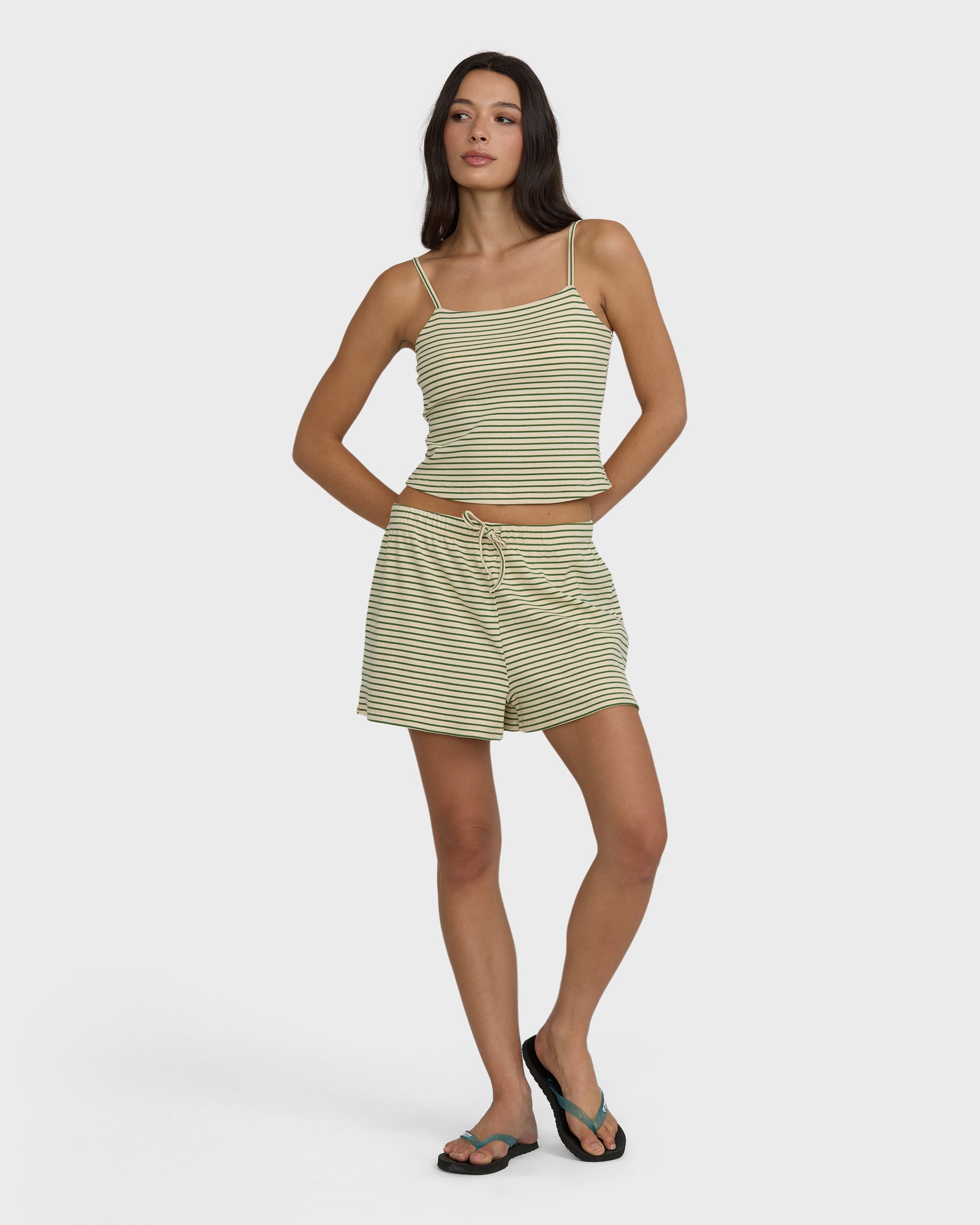 Easy Livin Tank Top - Army Green