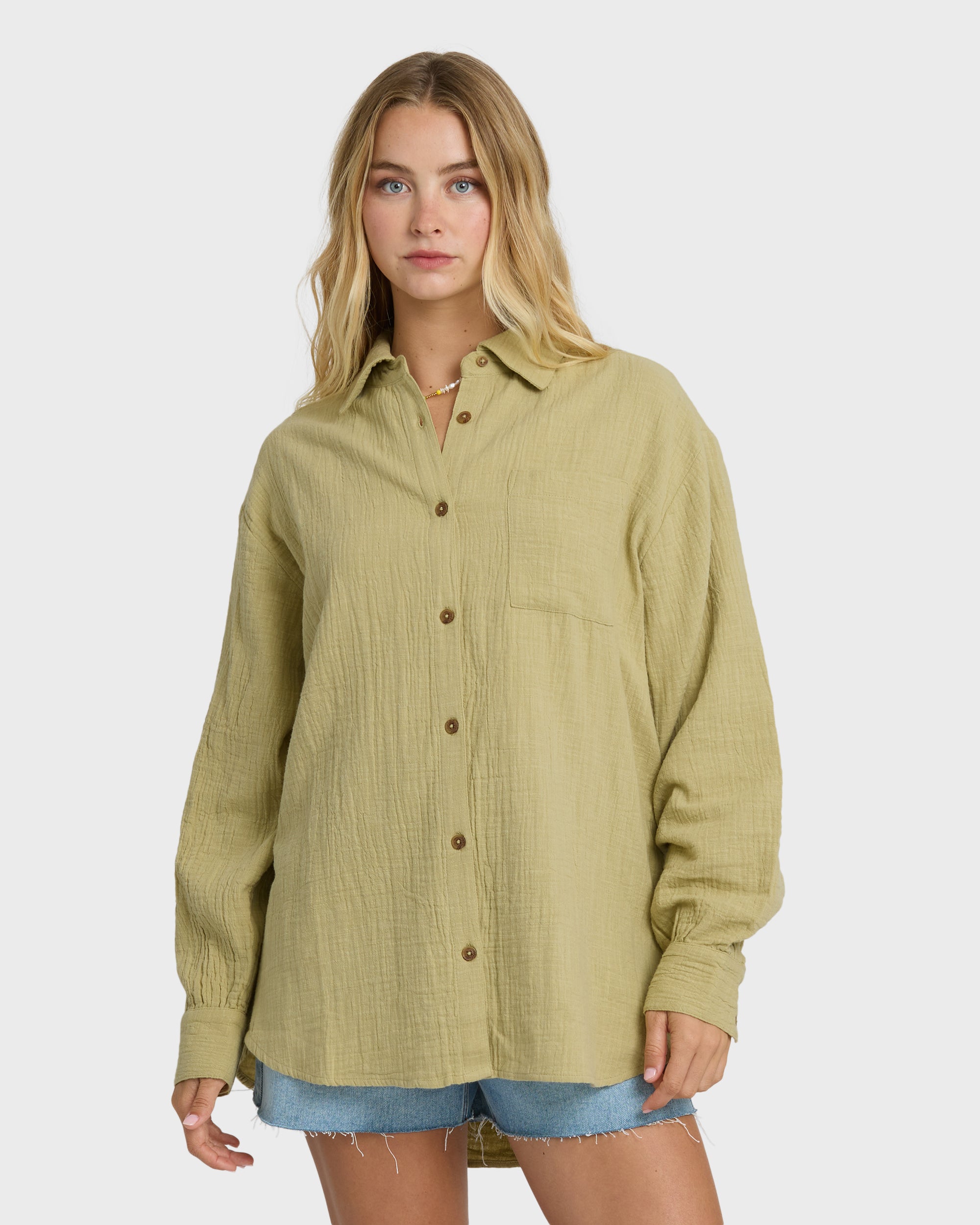 Wanderer Long Sleeve Woven Top