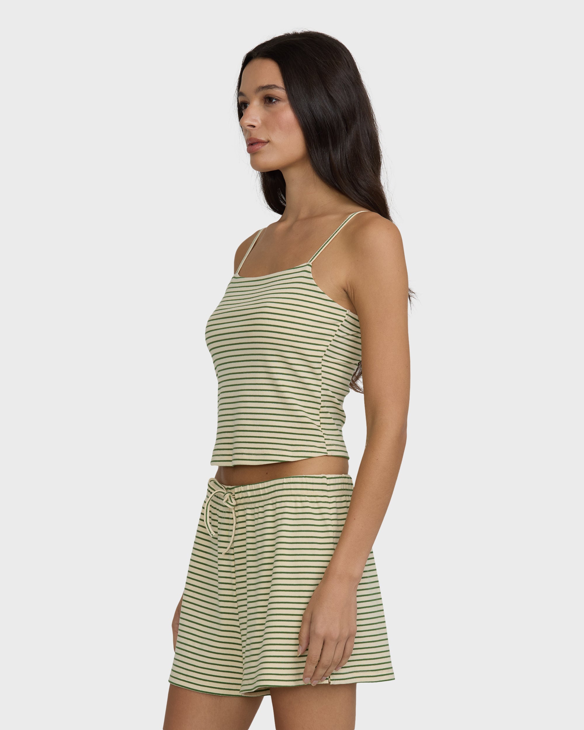 Easy Livin Knit Shorts - Army Green