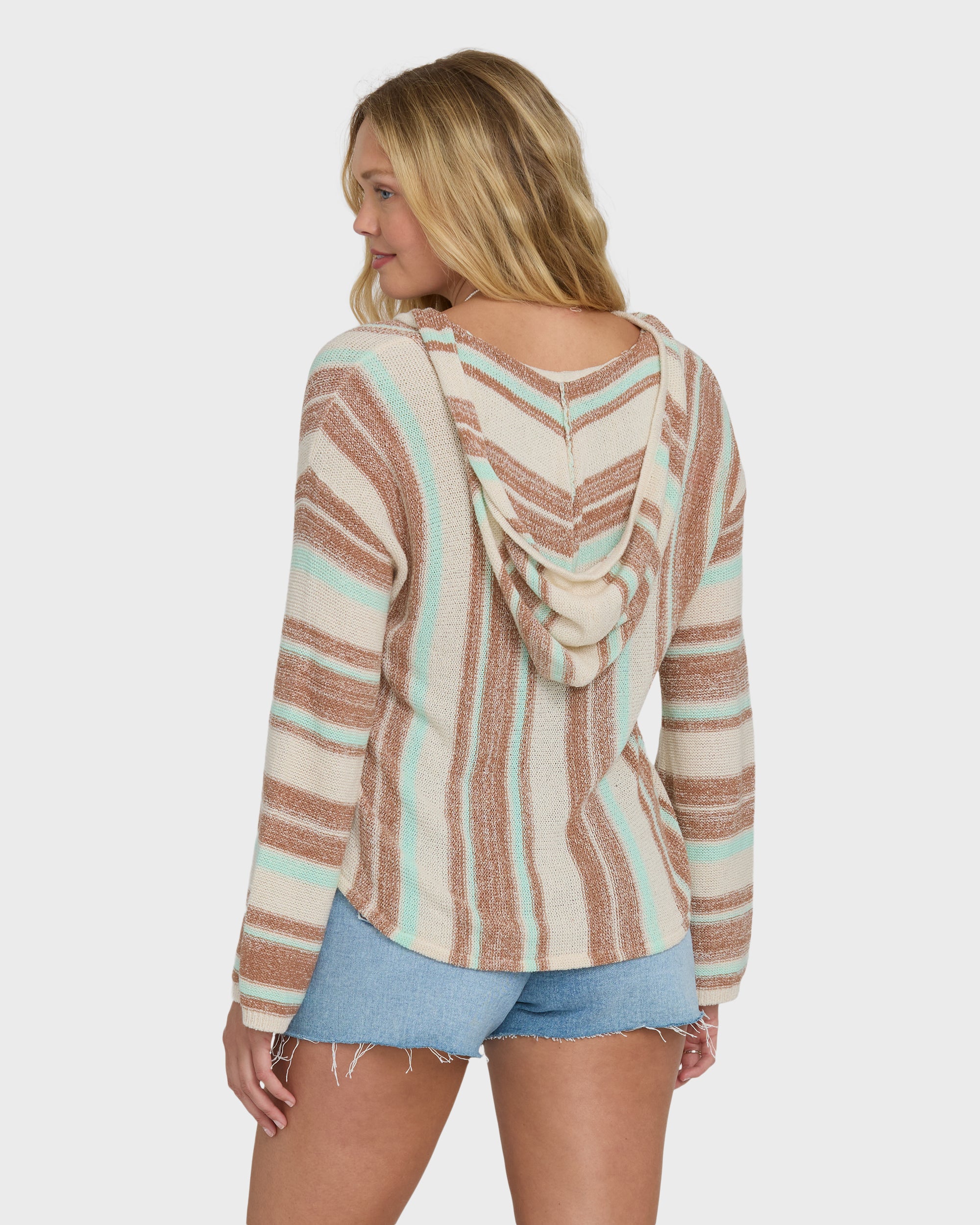 Baja Beach Hooded Sweater - Sugar Almond
