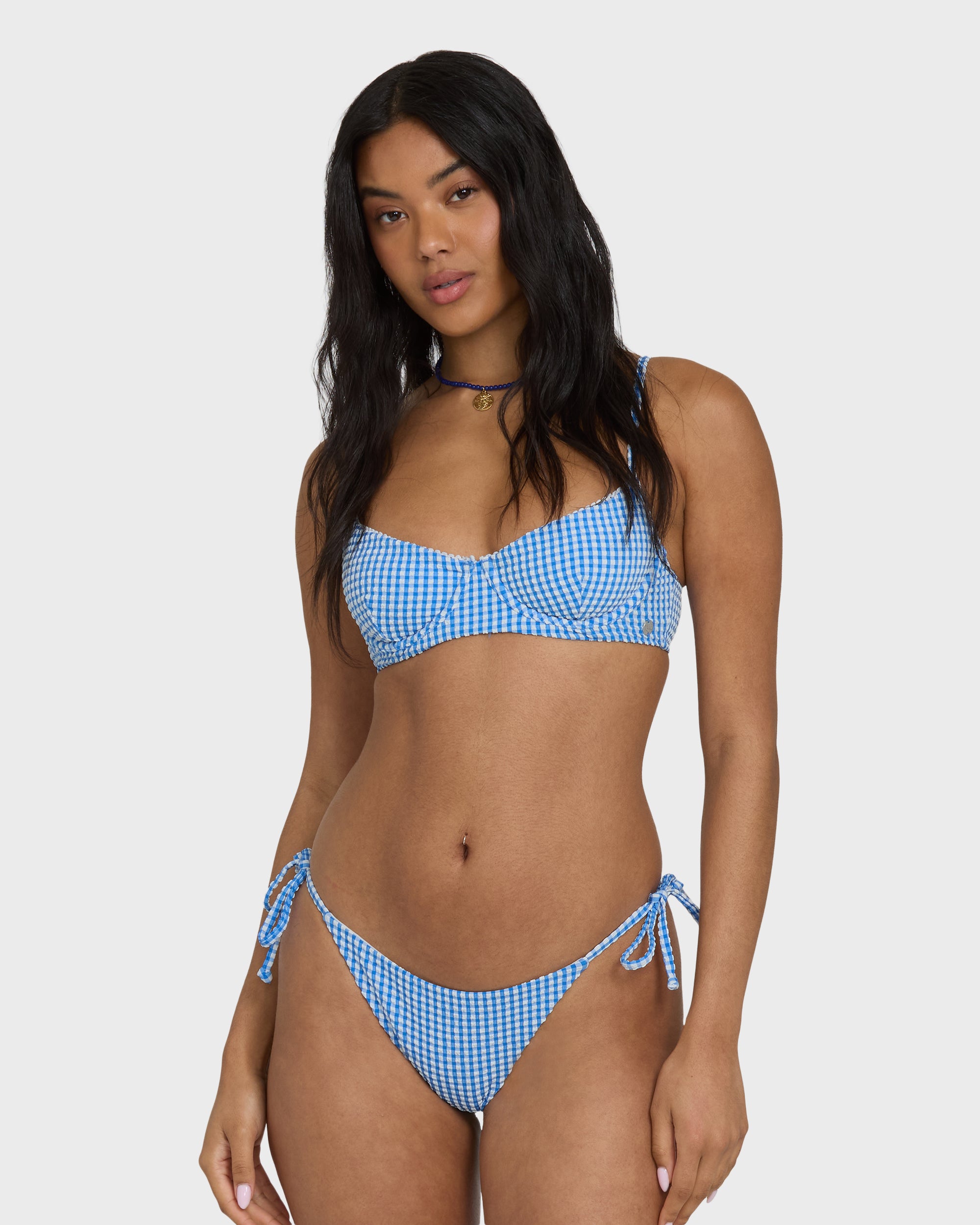 Mini Wave Check Helena Underwire Bikini Top