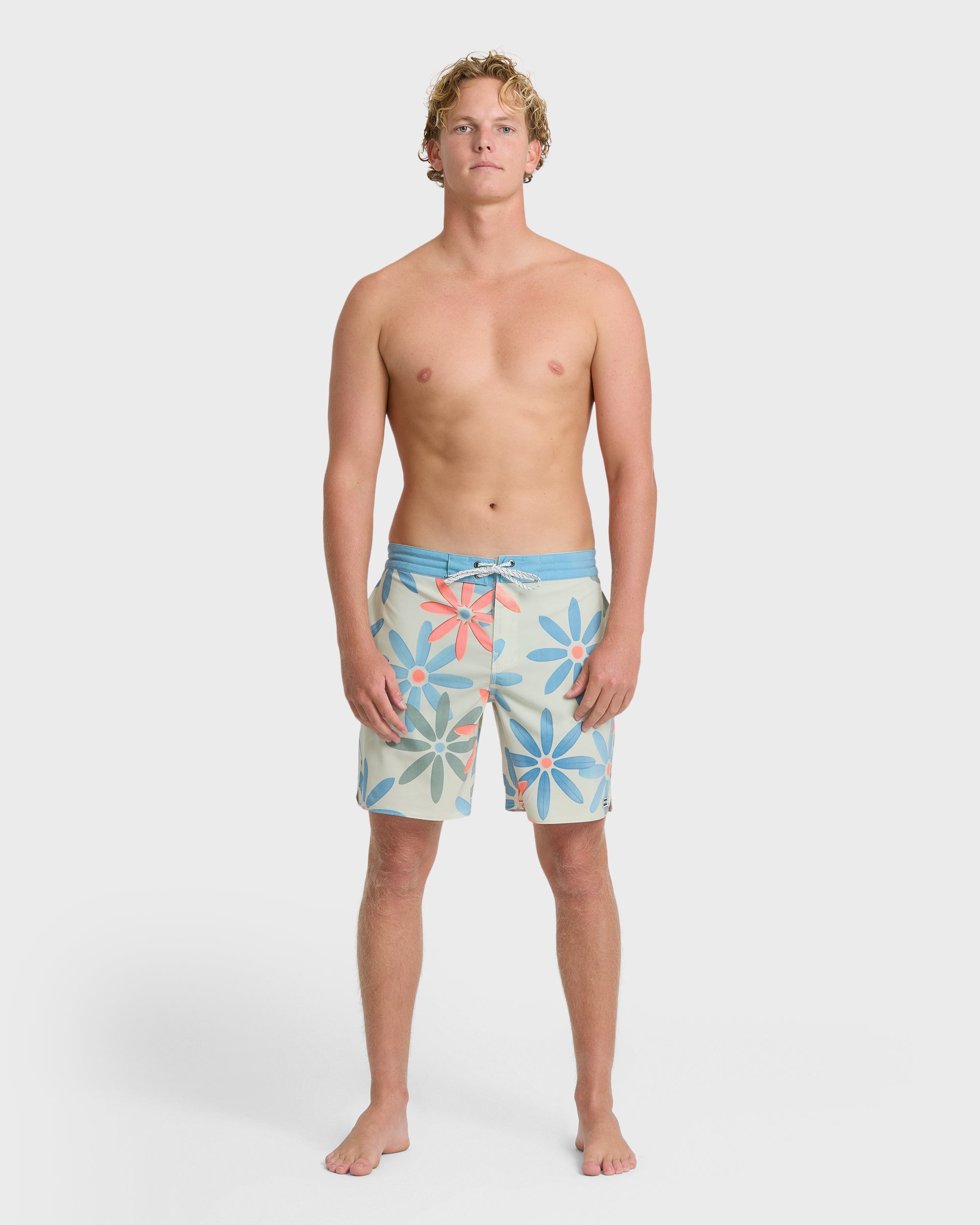 Good Times Lo Tide 17.5" Boardshorts - Blue Fog