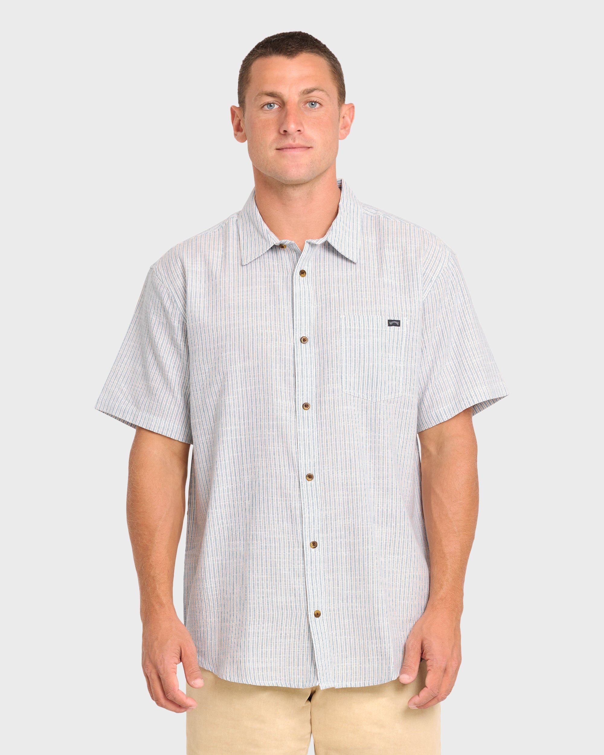 All Day Stripe Short Sleeve Woven Shirt