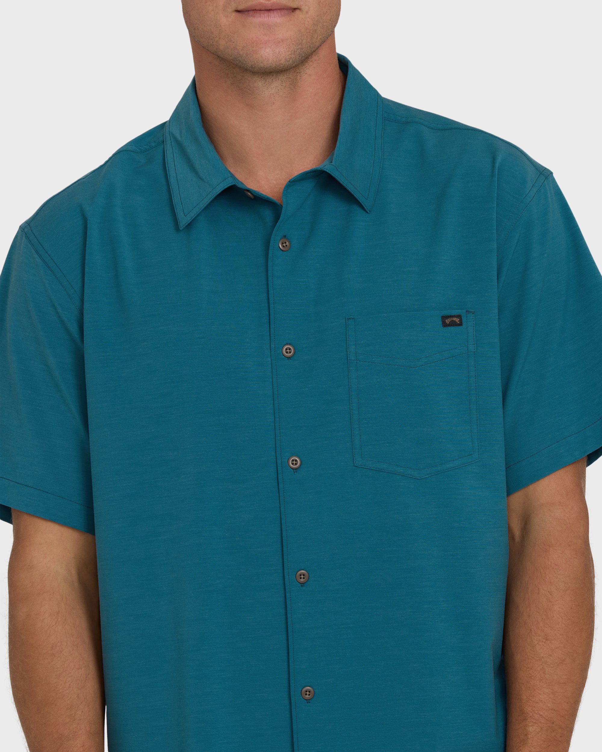 A/Div Surftrek Transit Short Sleeve Woven Shirt - True Navy